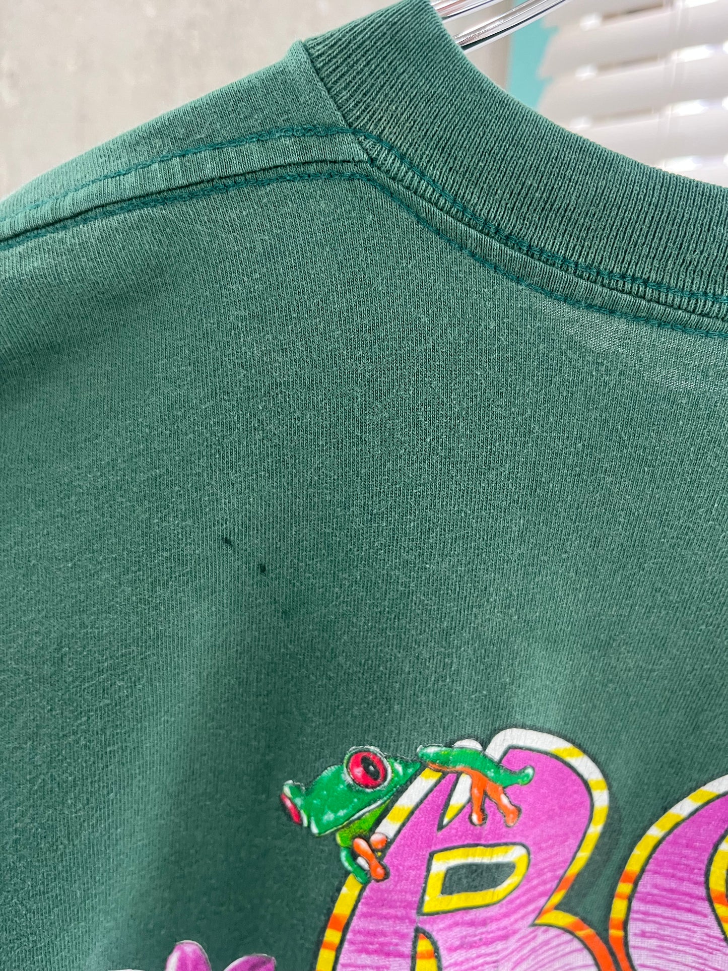 90's Ronjon Surf Shop "One Of King" frog pattern 1995 CoCoa Beach T-shirt (men's 2X-large)