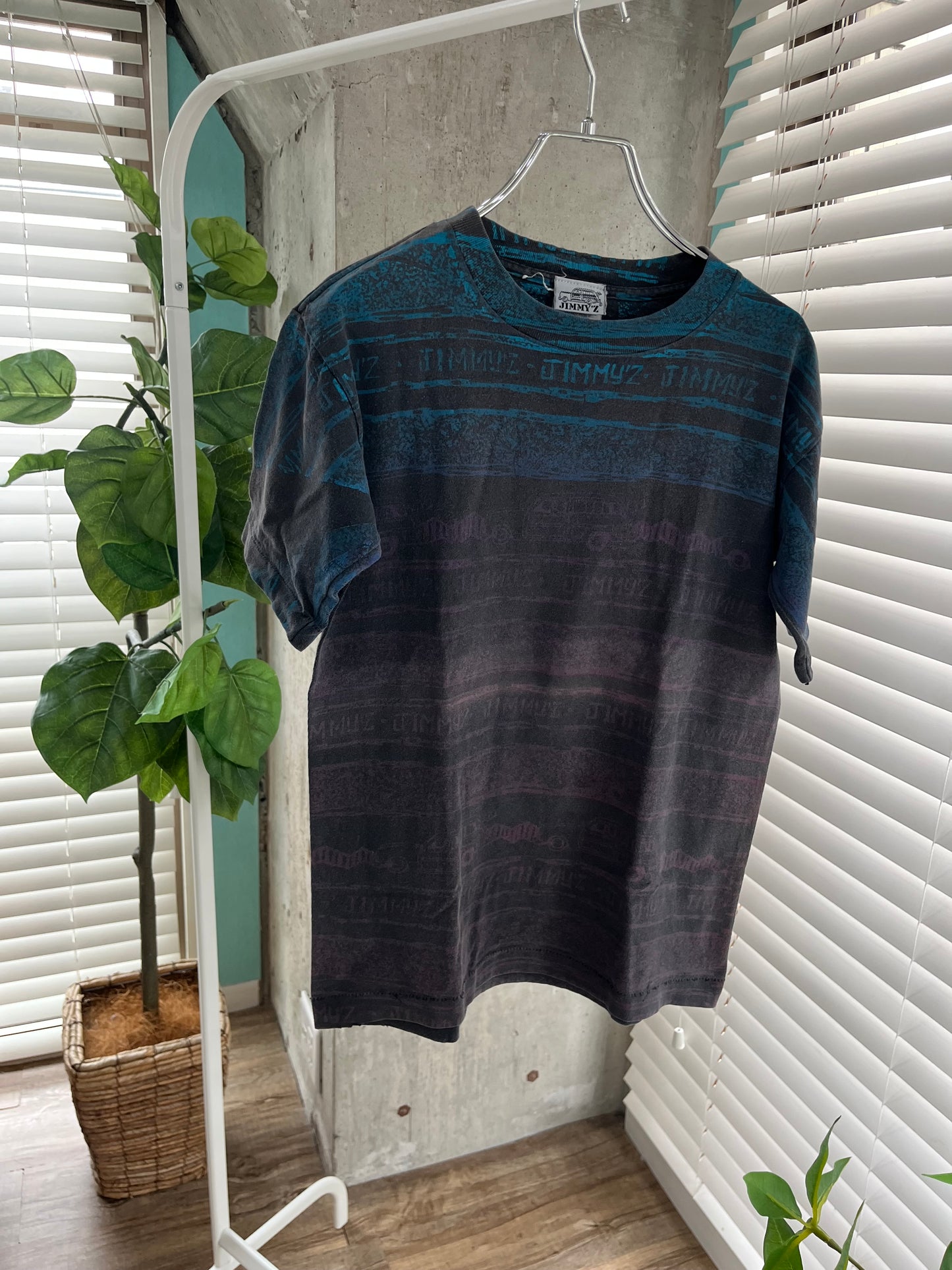 90's Jimmy'Z All-over pattern T-shit Made in USA (size S/M)