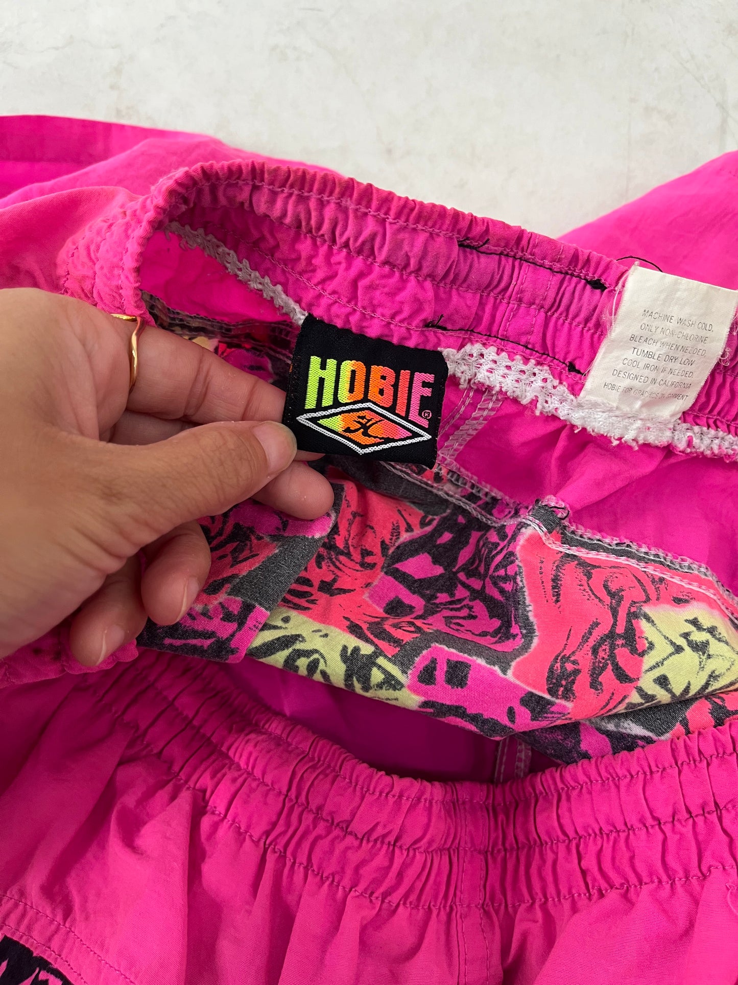 Vintage Hobie Nylon beach shorts (men's M)