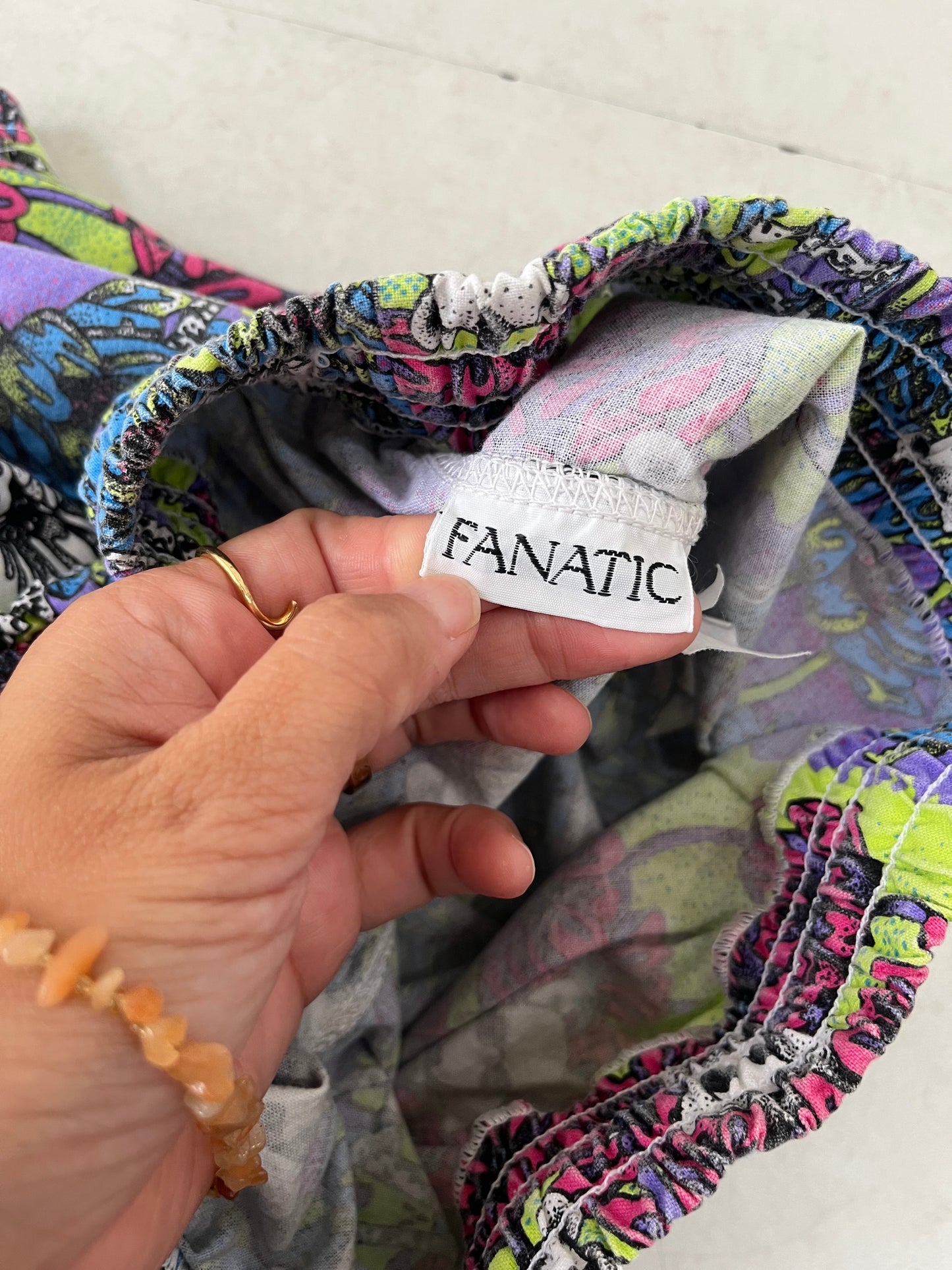 80's Euro vintage FANATIC Mouse Beach shorts (men's S /women's M相当)