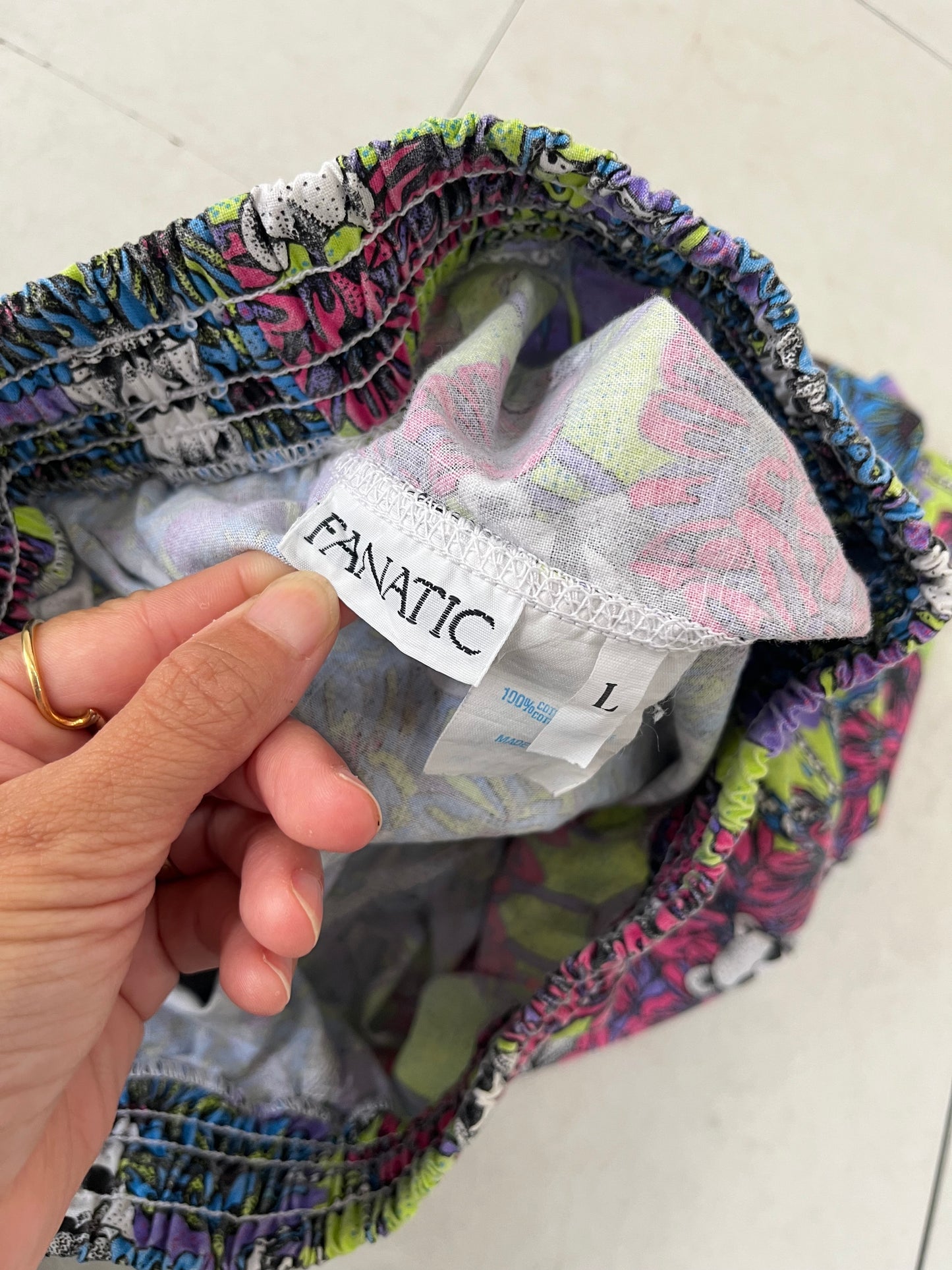 80's Euro vintage FANATIC Mouse Beach shorts (men's S /women's M相当)