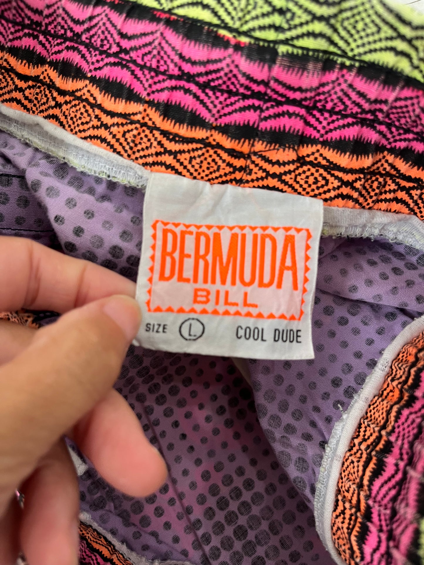 90's BERMUDA BILL Cotton Beach shorts (men's L ※実際はmen's XL相当)