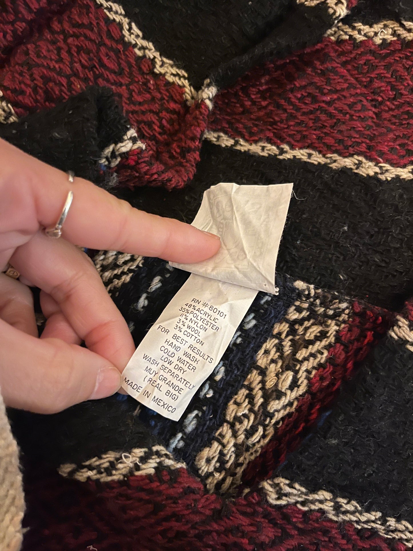 TACO JOES mexican parka Baja Hoodie (About men's XL)