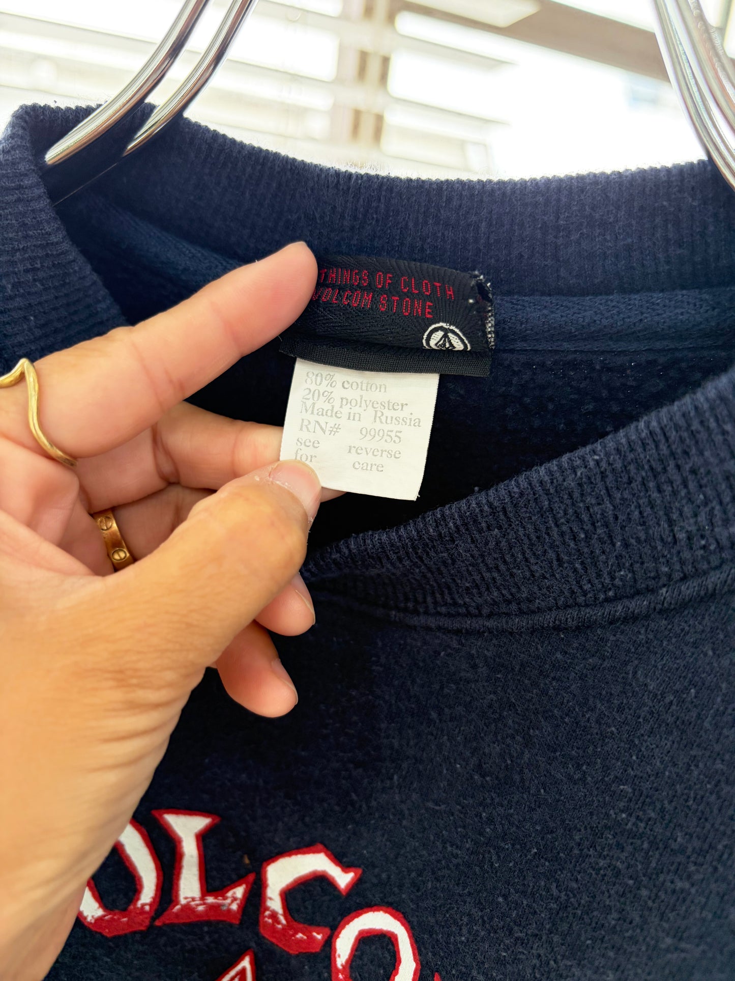 90's-00's Volcom sweat shirts Navy size L