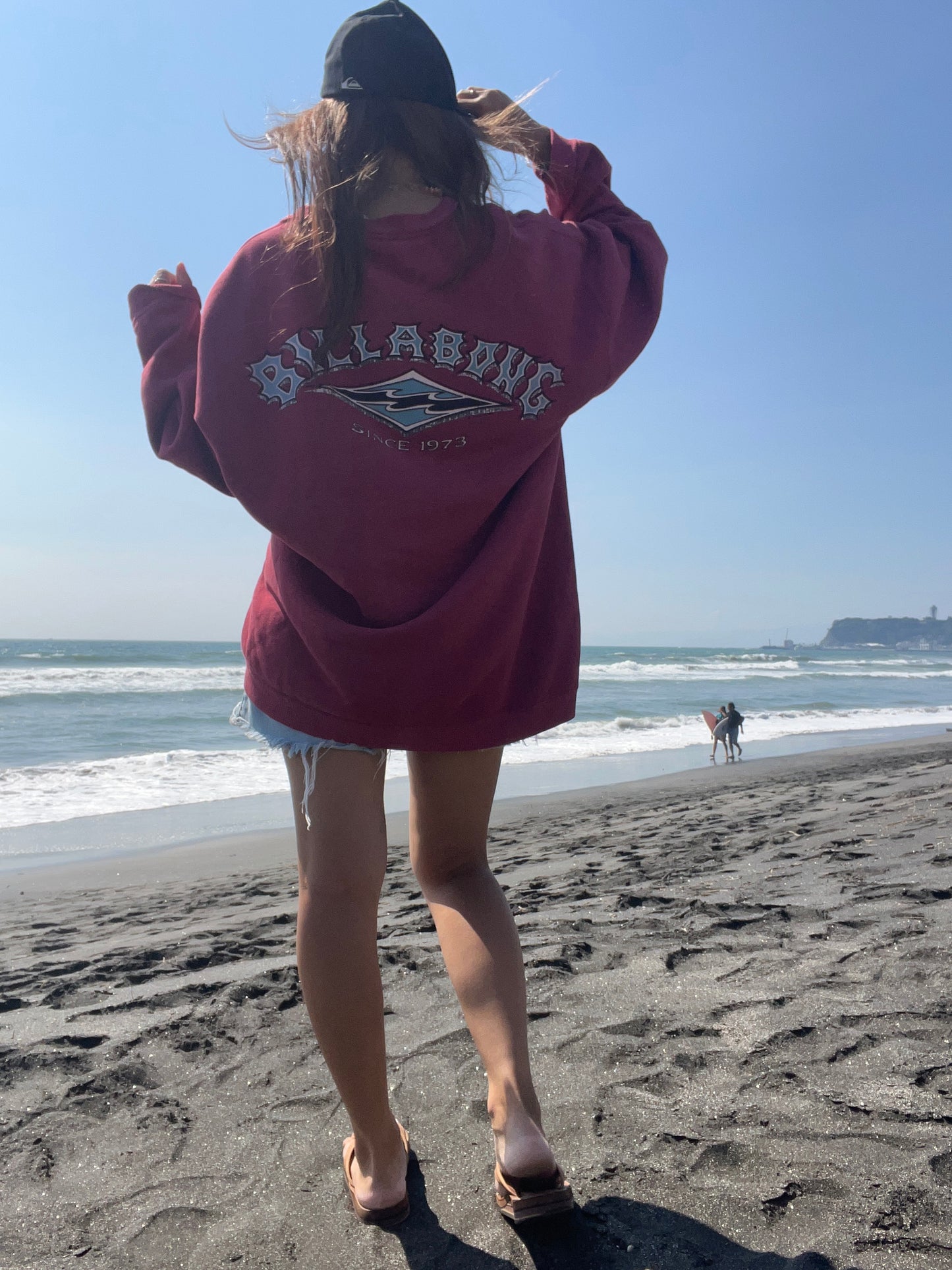90's billabong big logo sweatshirt (About men's XL)