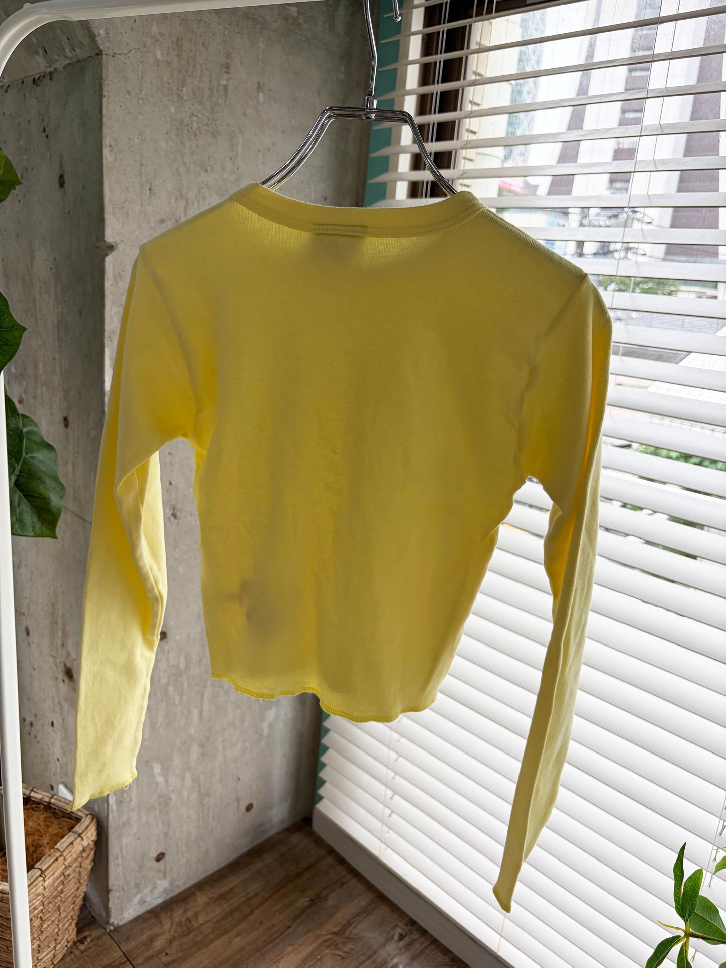 Dead Stock onewash Rainbow Rock Long Sleeve Top Yellow (onesize)