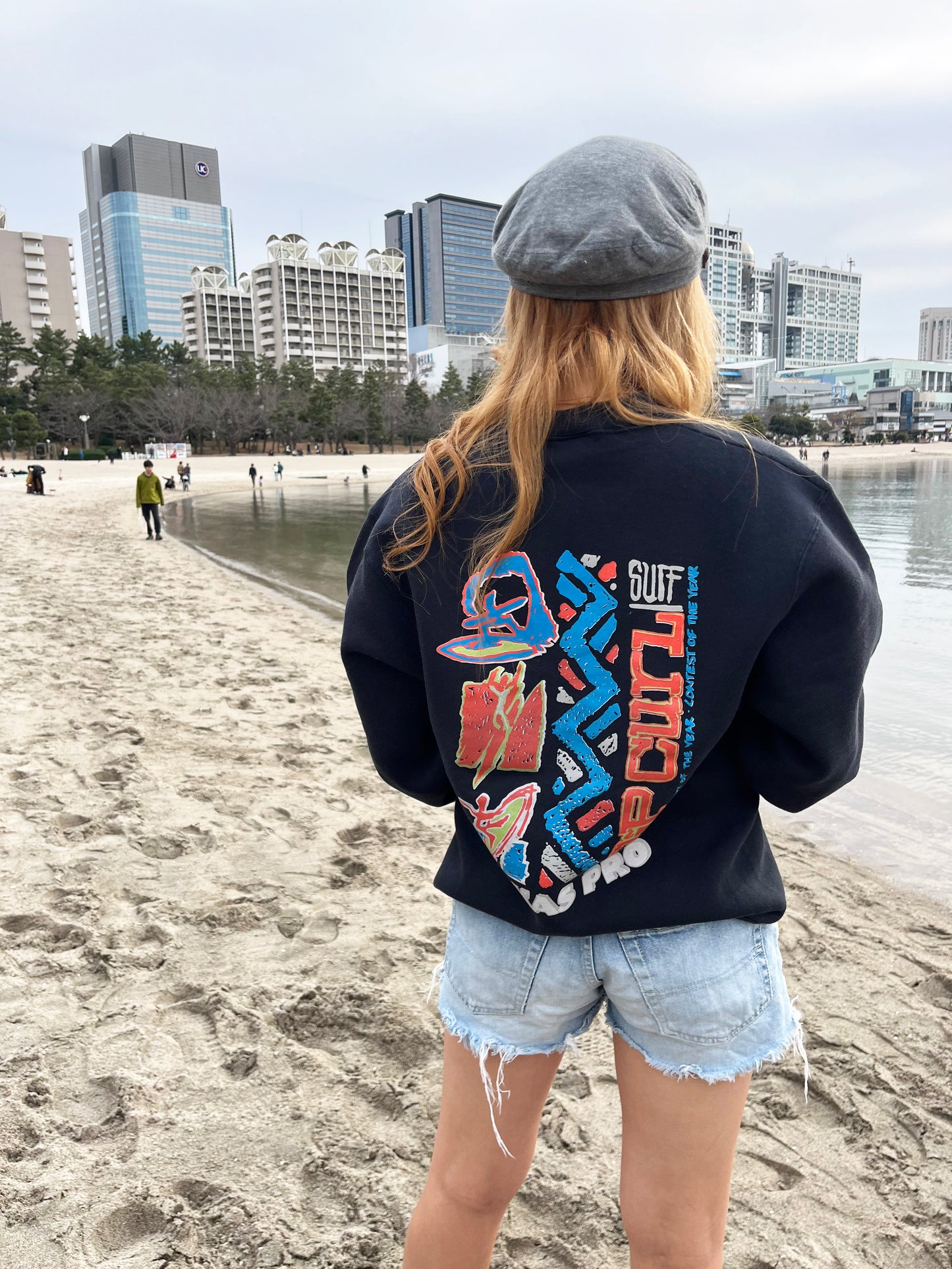 80's Ripcurl PUKAS PRO since 1989 Sweat Shirt Made in USA (size M)