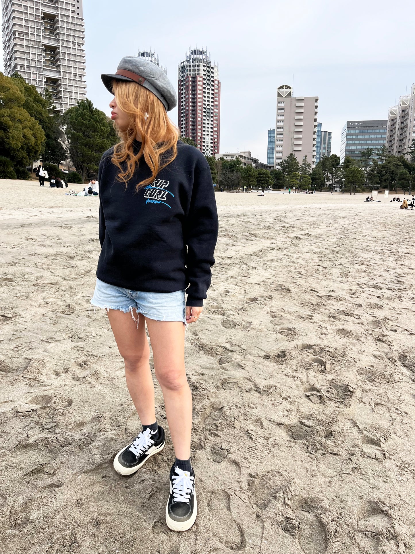 80's Ripcurl PUKAS PRO since 1989 Sweat Shirt Made in USA (size M)