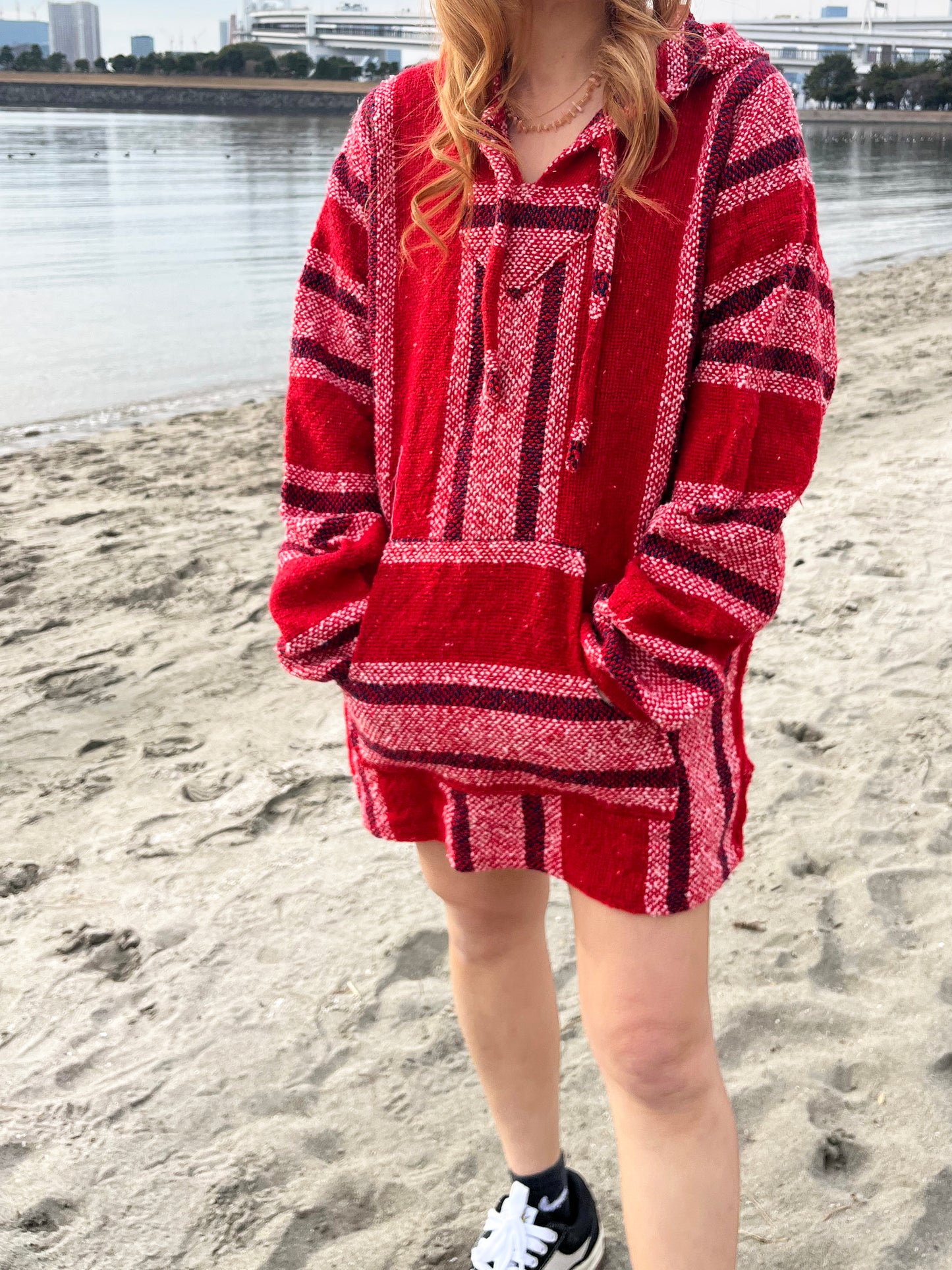 ARTESANIAS mexican parka Baja Hoodie (size:XL)