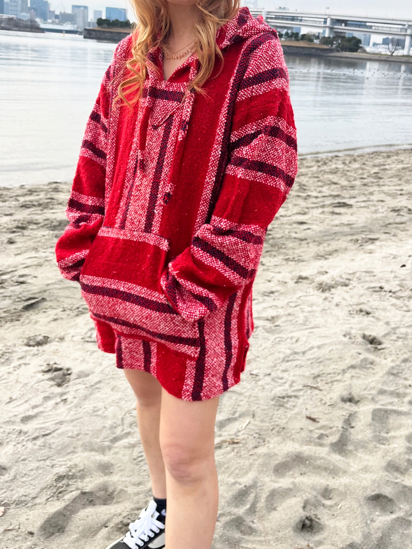 ARTESANIAS mexican parka Baja Hoodie (size:XL)