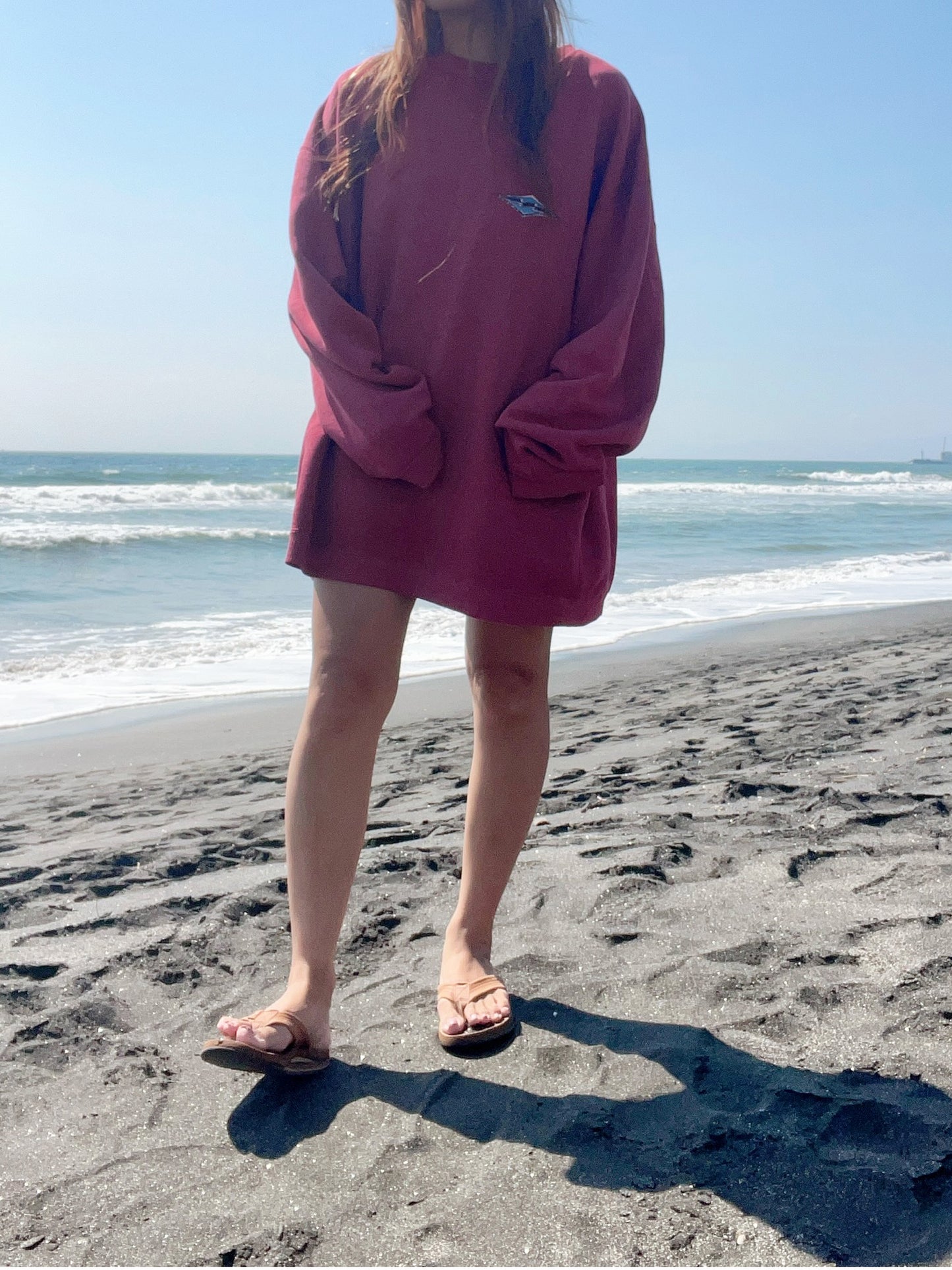 90's billabong big logo sweatshirt (About men's XL)