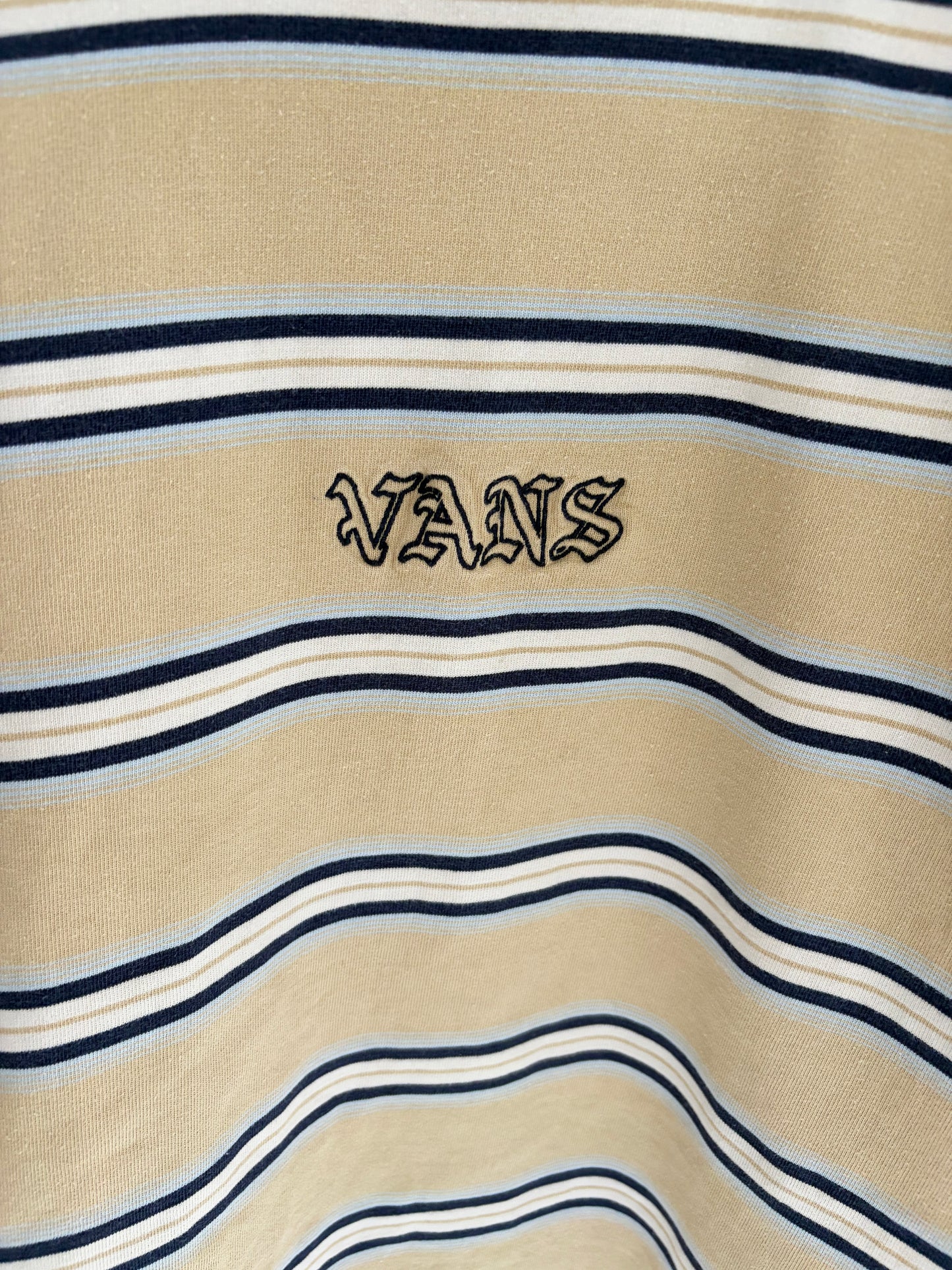 USED VANS Striped Tee size M