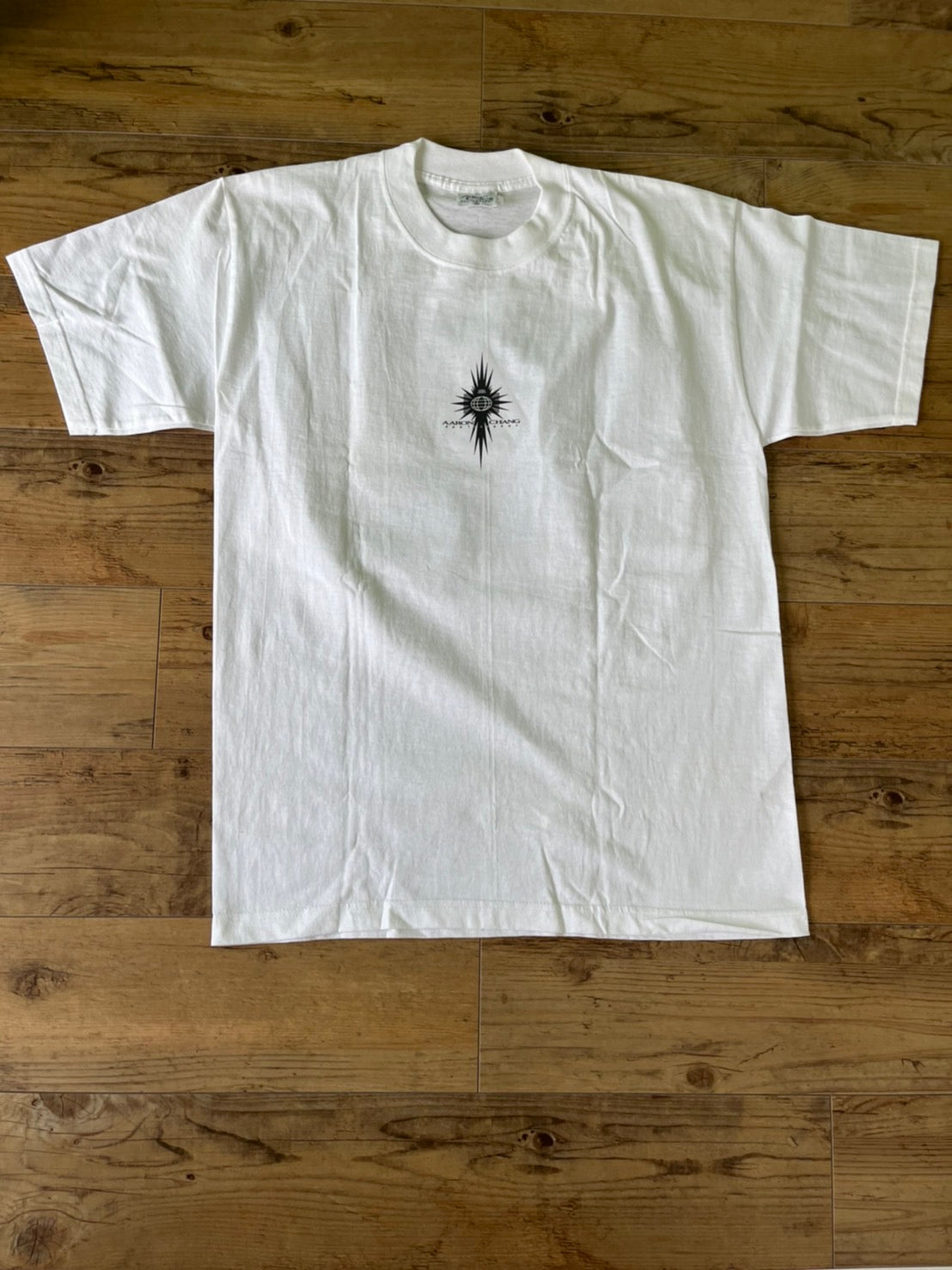 【vintage】90's Aaron Chang Surfing Photo Graphic T-shirt Made in USA(men's L)