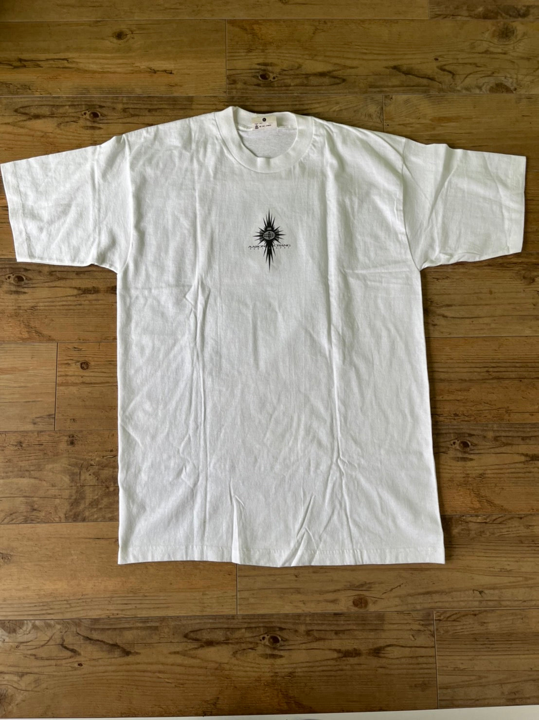 【vintage】90's Aaron Chang Body Board Photo Graphic T-shirt Made in USA(men's L)