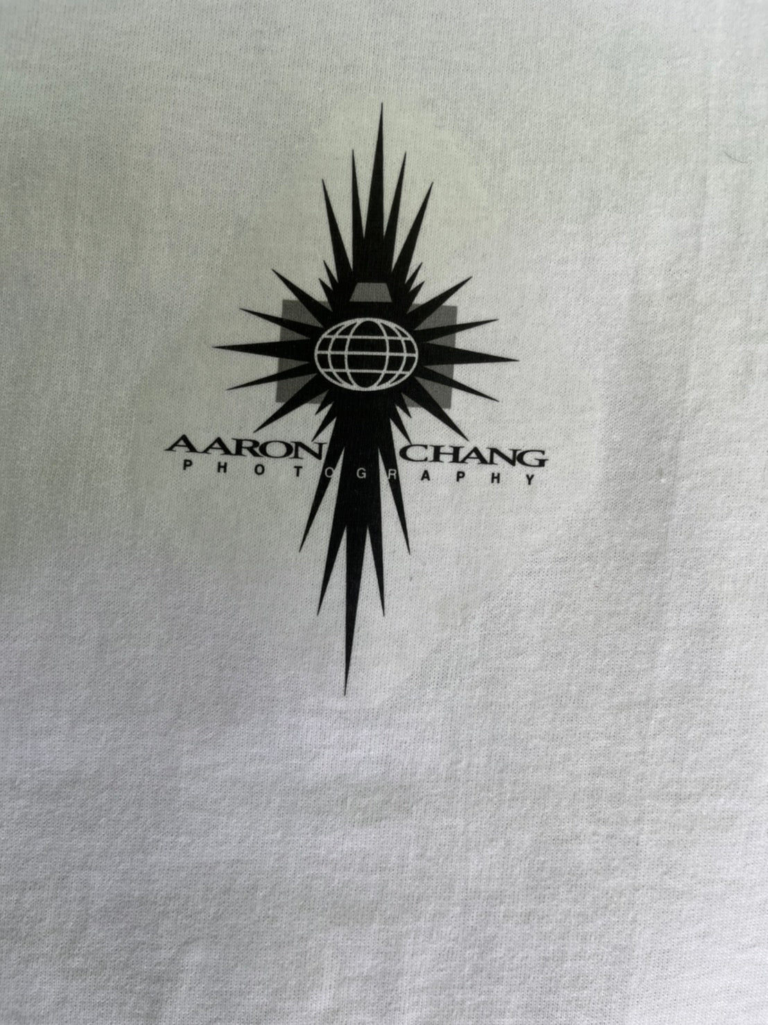 【vintage】90's Aaron Chang Body Board Photo Graphic T-shirt Made in USA(men's L)