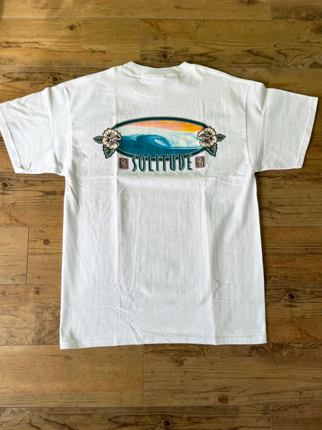【Solitude】00's Y2K surf Sunset Wave Art T-shirt Shaun Tomson (men's L)