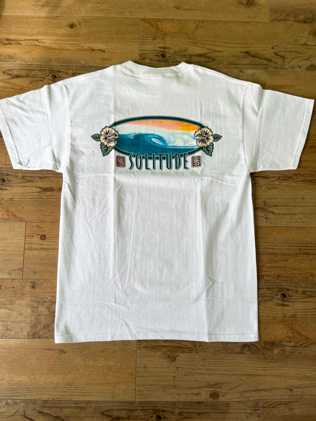 【Solitude】00's Y2K surf Sunset Wave Art T-shirt Shaun Tomson (men's L)