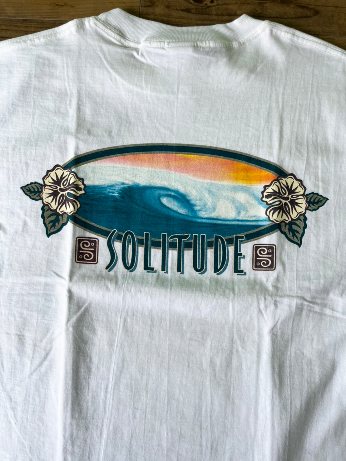 【Solitude】00's Y2K surf Sunset Wave Art T-shirt Shaun Tomson (men's L)