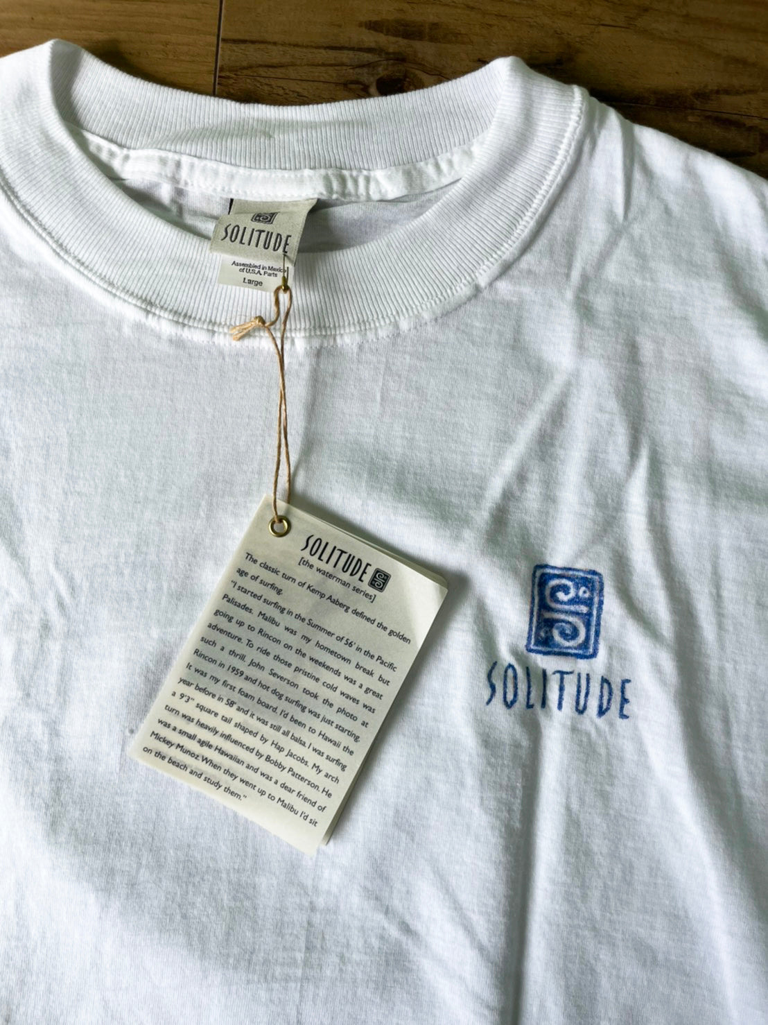 【Solitude】00's Y2K surf the waterman series Kemp Aaberg T-shirt (men's L) ※カード付き
