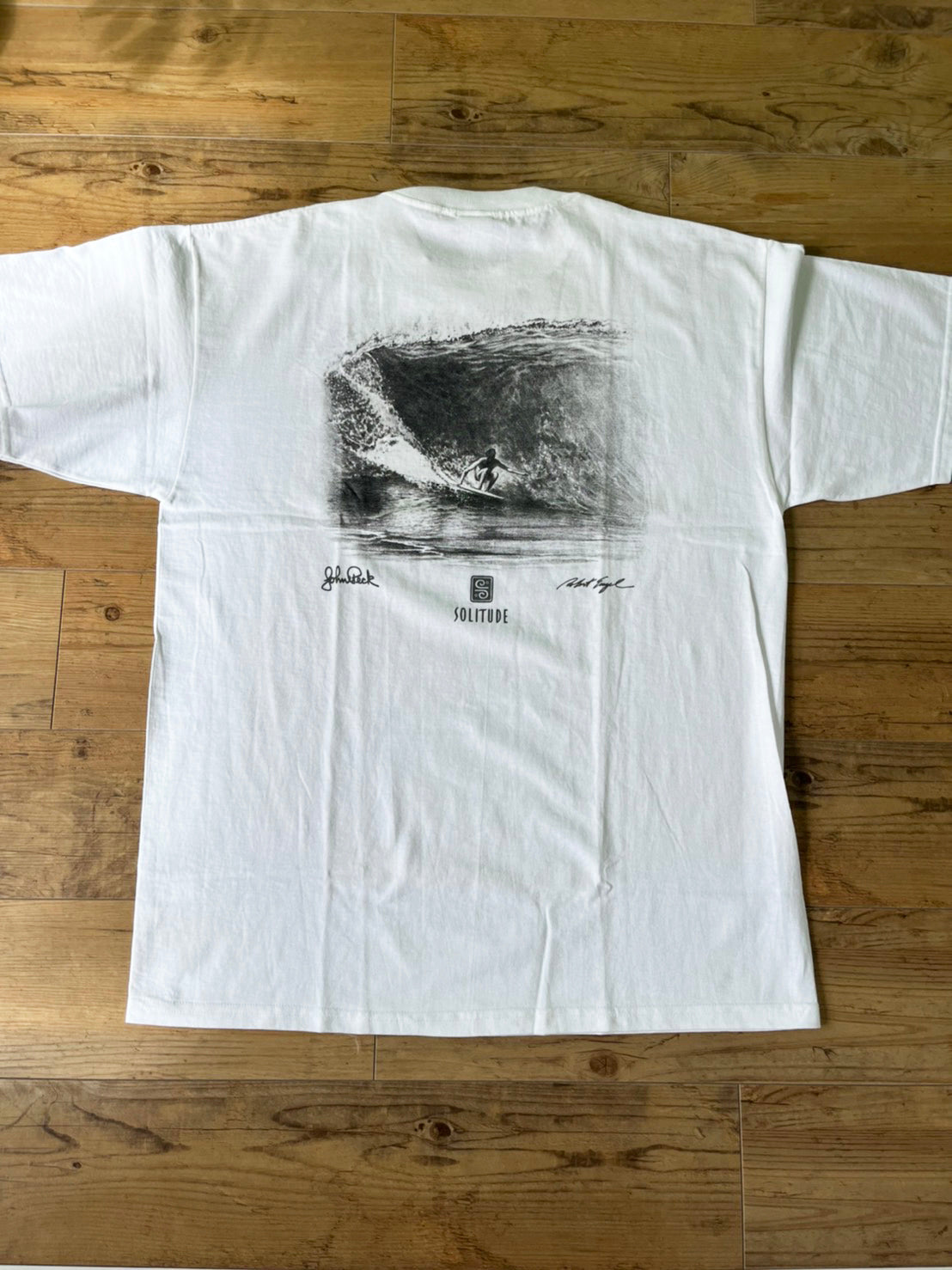 【Solitude】00's Y2K surf the waterman series John Peck T-shirt (men's L) ※カードなし