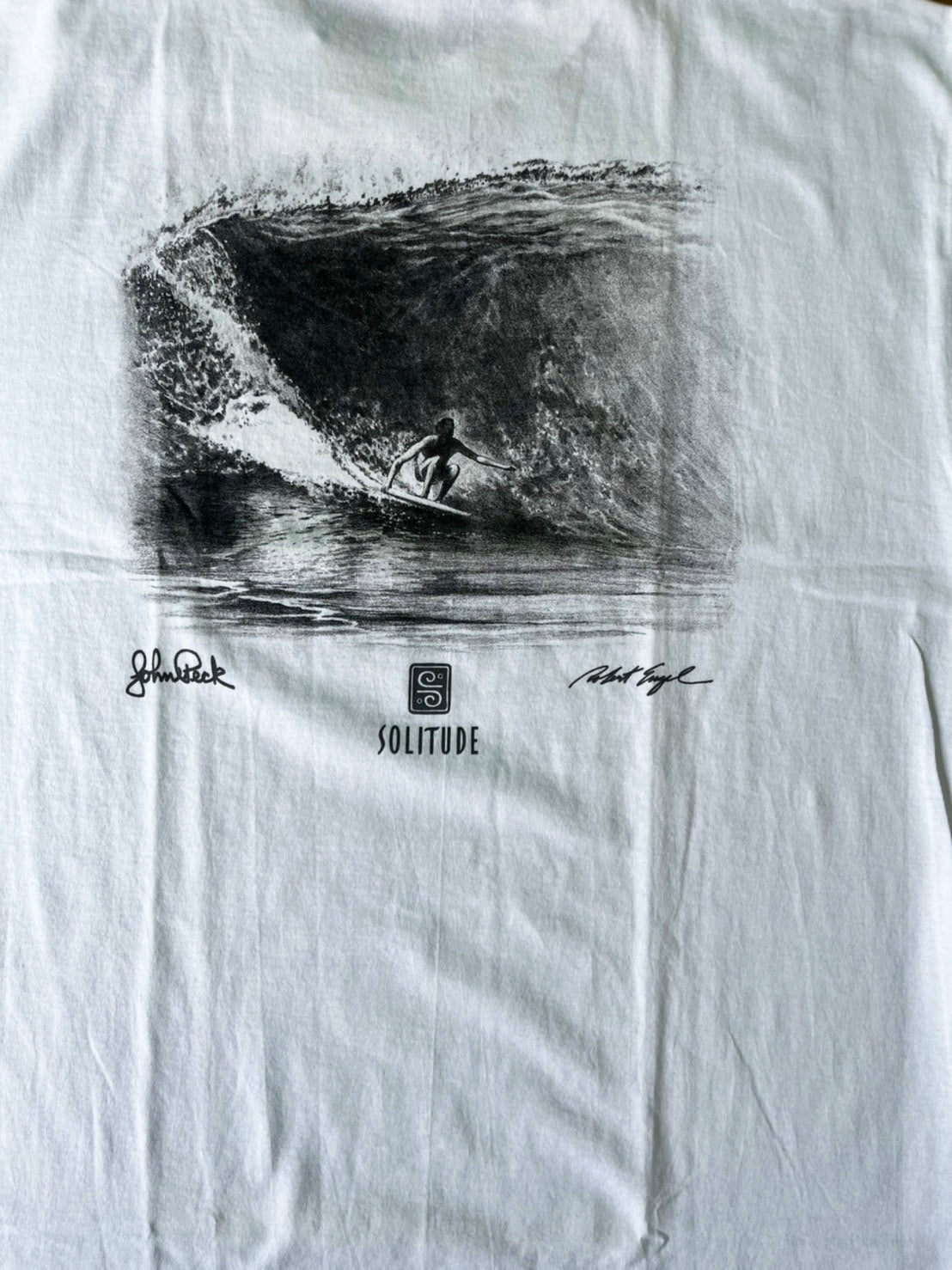 【Solitude】00's Y2K surf the waterman series John Peck T-shirt (men's L) ※カードなし