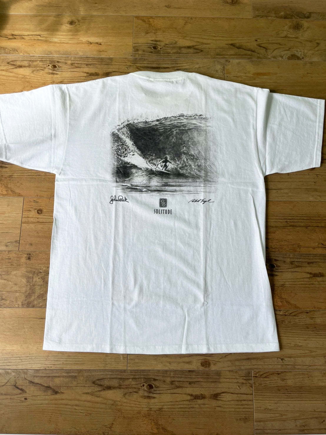 【Solitude】00's Y2K surf the waterman series John Peck T-shirt (men's L) ※カードなし