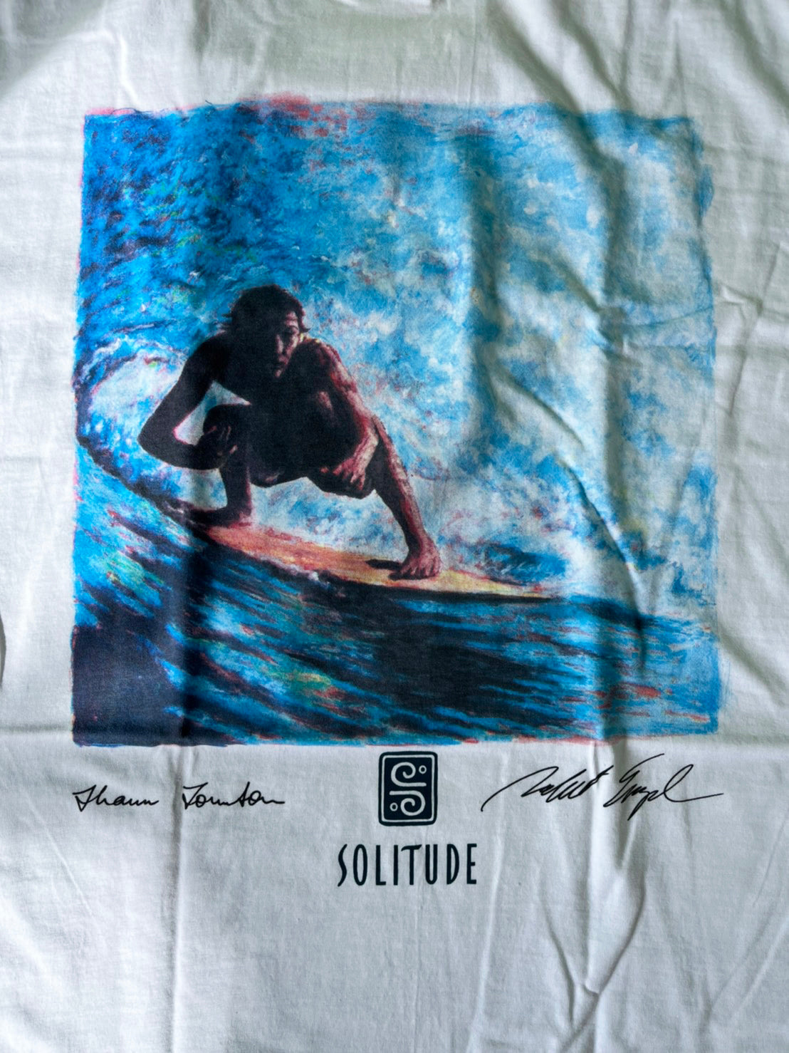 【Solitude】90's vintage surf the waterman series Shaun Tomson T-shirt (men's M)