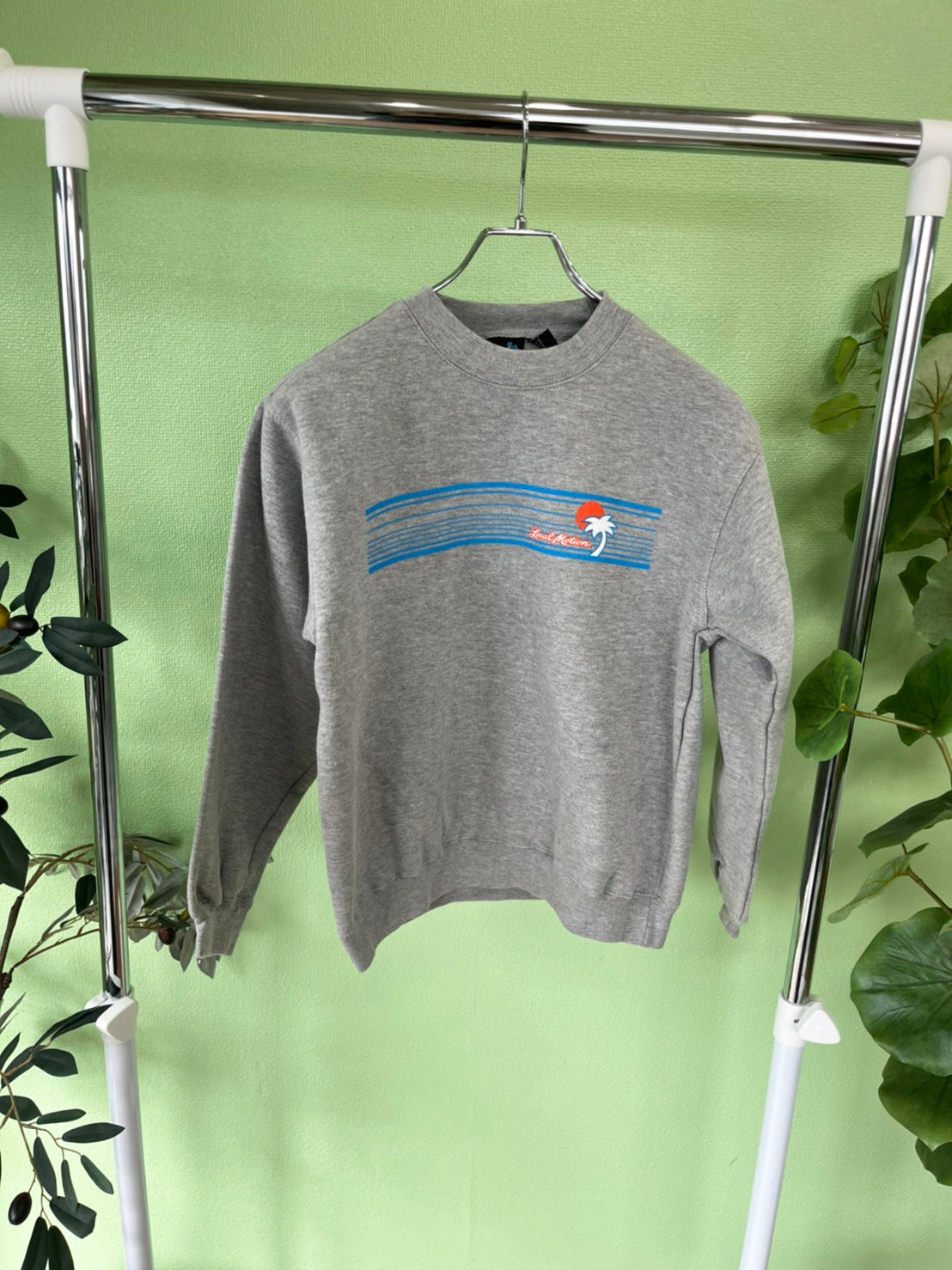 【Local motion】Y2K surf sweat shirts Gray (women's M)