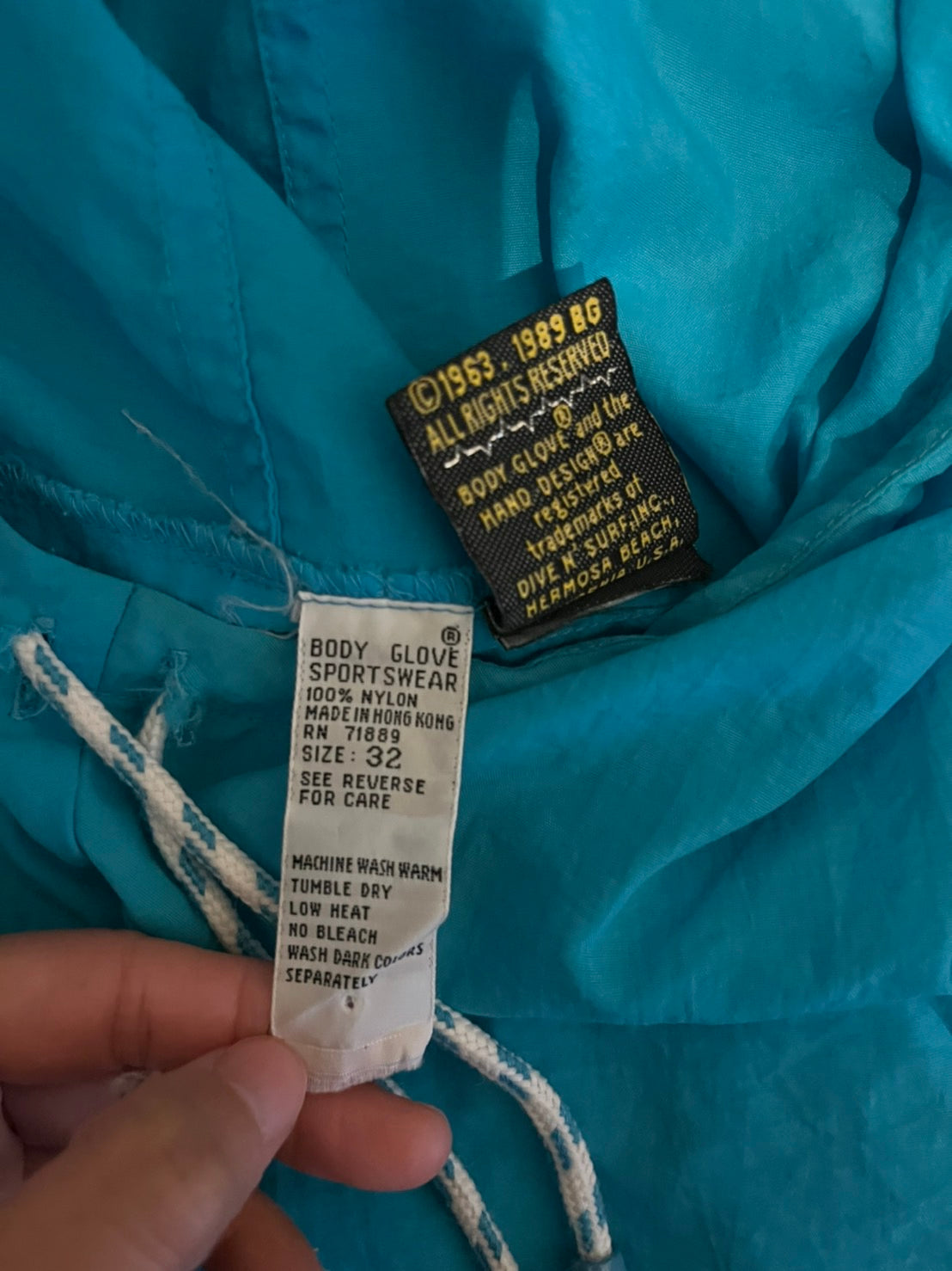 【BODY GLOVE】80's BODY GLOVE SPORTSWEAR Anorak parka / Surf poncho (size 32)