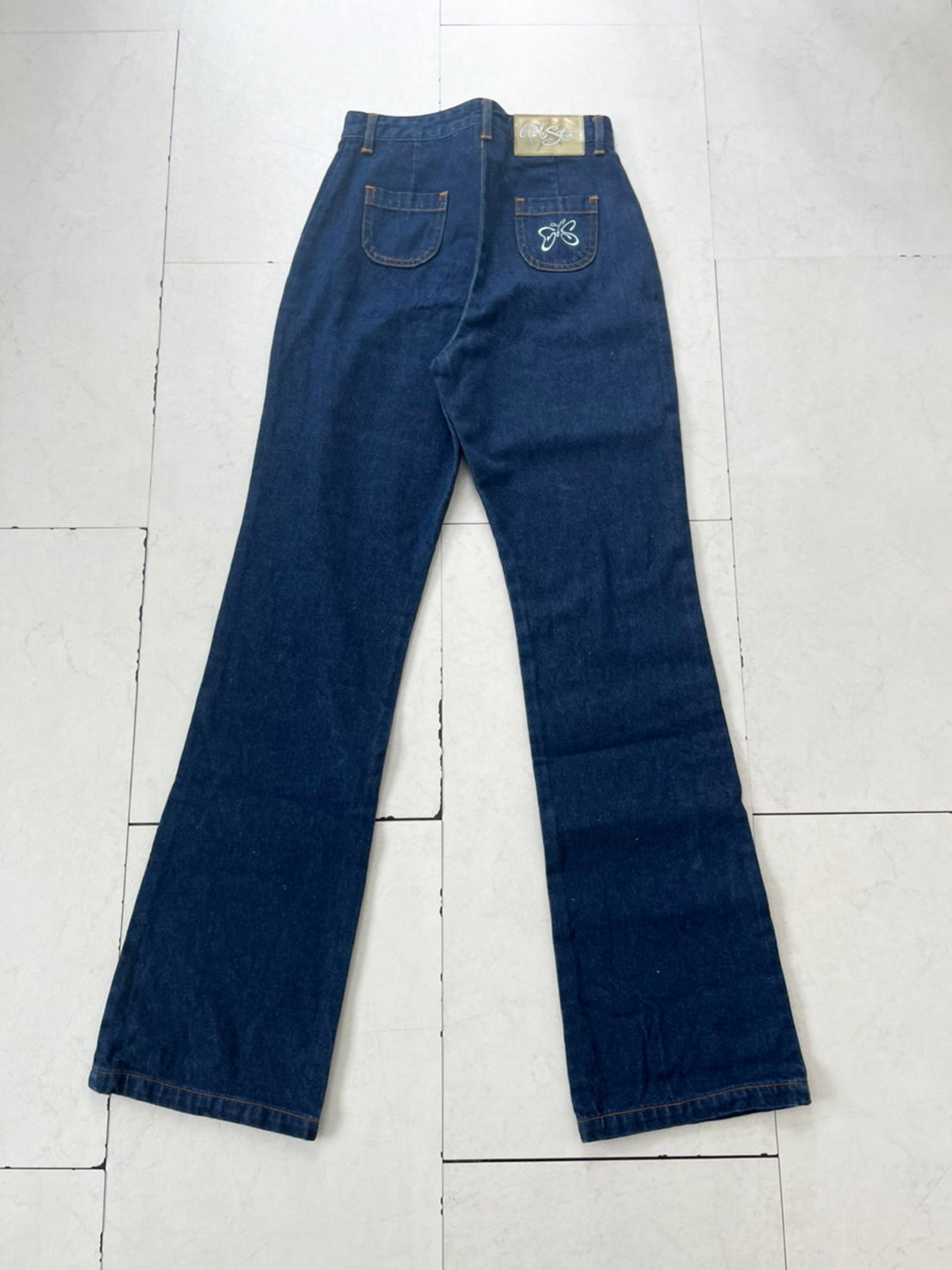 【Girl star】90's Girl star Butterfly denim pants (women's M)