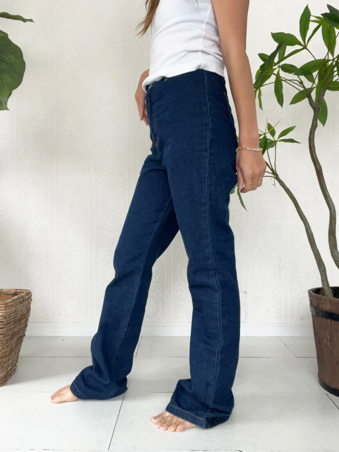 【Girl star】90's Girl star Butterfly denim pants (women's M)