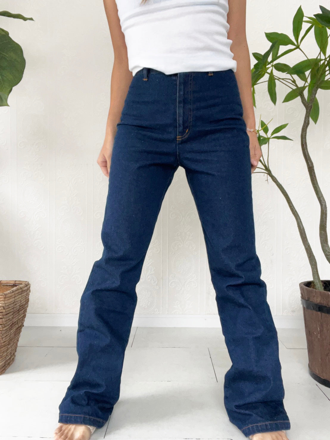 【Girl star】90's Girl star Butterfly denim pants (women's M)