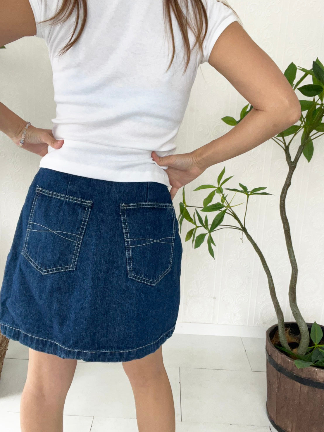 【SPOT SPORTS】90's spot sports Europian beach split skirt (women's S)