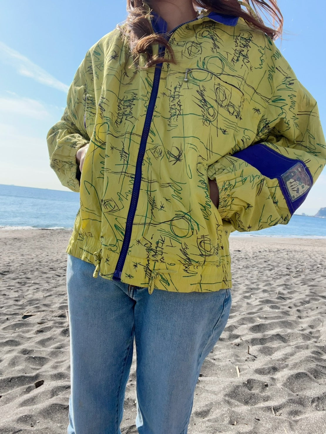 【Euro vintage】MECHANIC GARAGE BASIC nylon jacket (size 170)