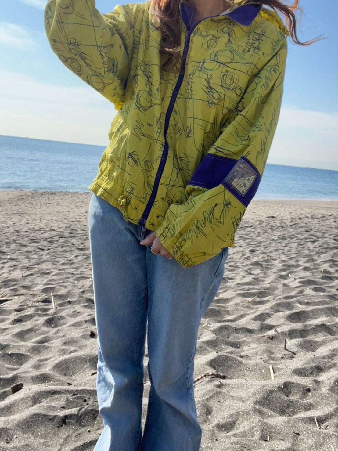 【Euro vintage】MECHANIC GARAGE BASIC nylon jacket (size 170)