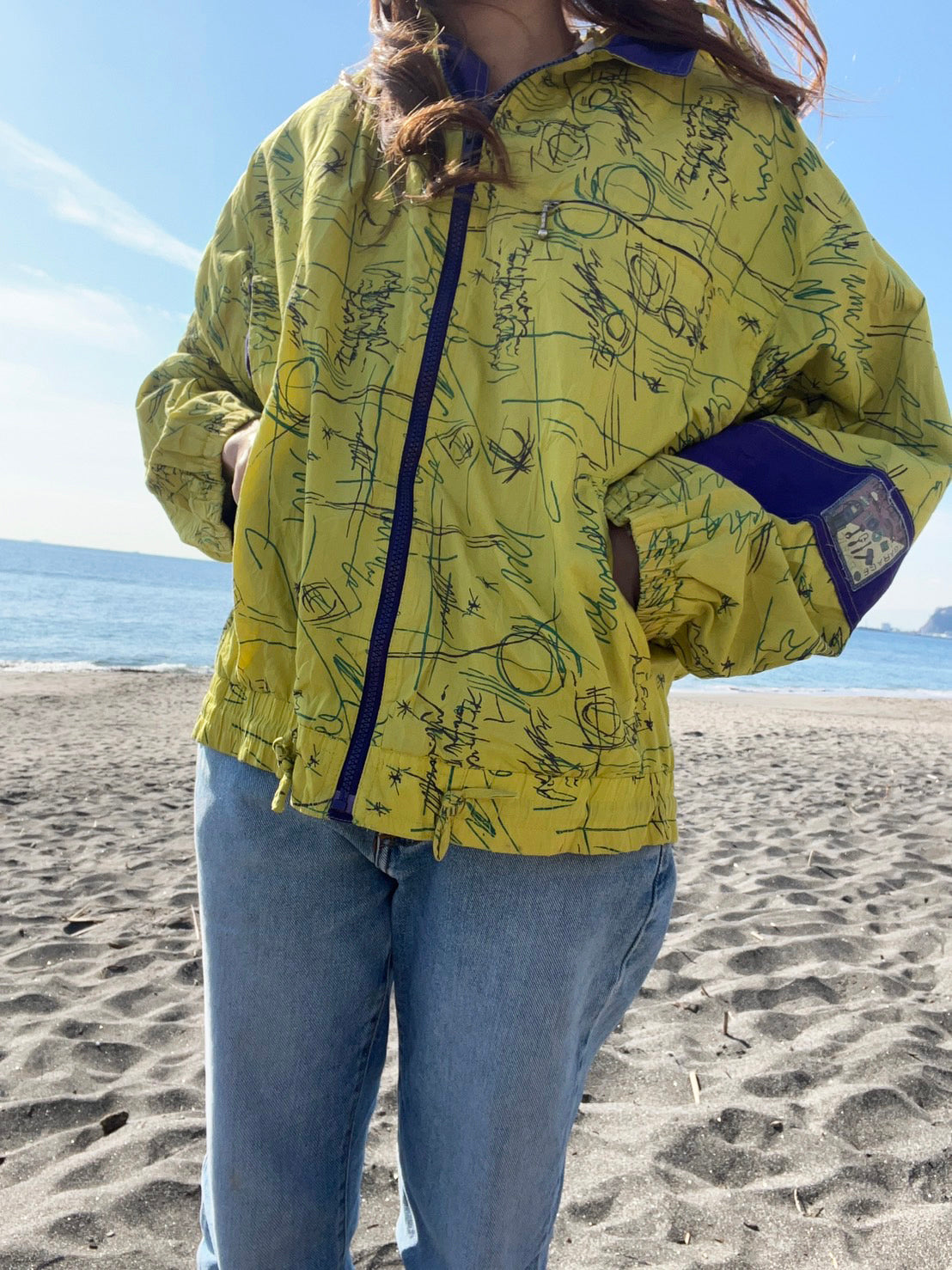 【Euro vintage】MECHANIC GARAGE BASIC nylon jacket (size 170)