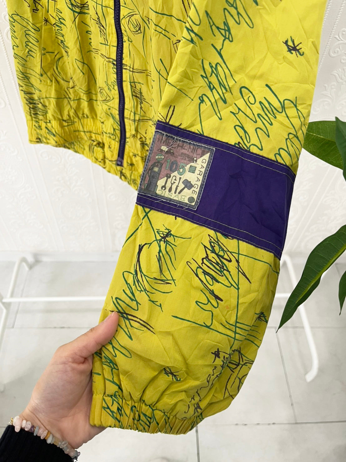 【Euro vintage】MECHANIC GARAGE BASIC nylon jacket (size 170)