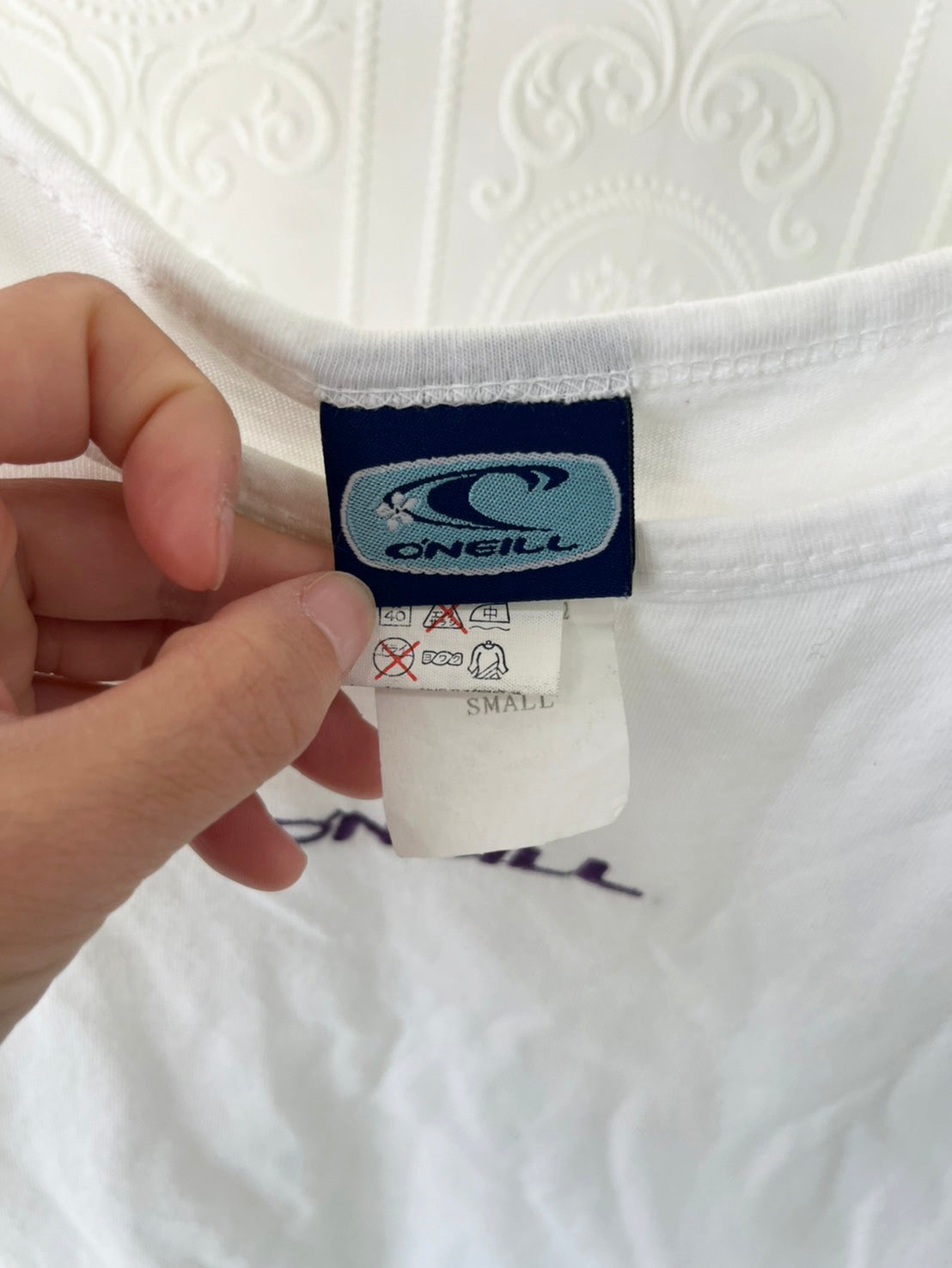 【O'Neill】 90's O'Neill Cotton mini Dress Made in USA white (size S)