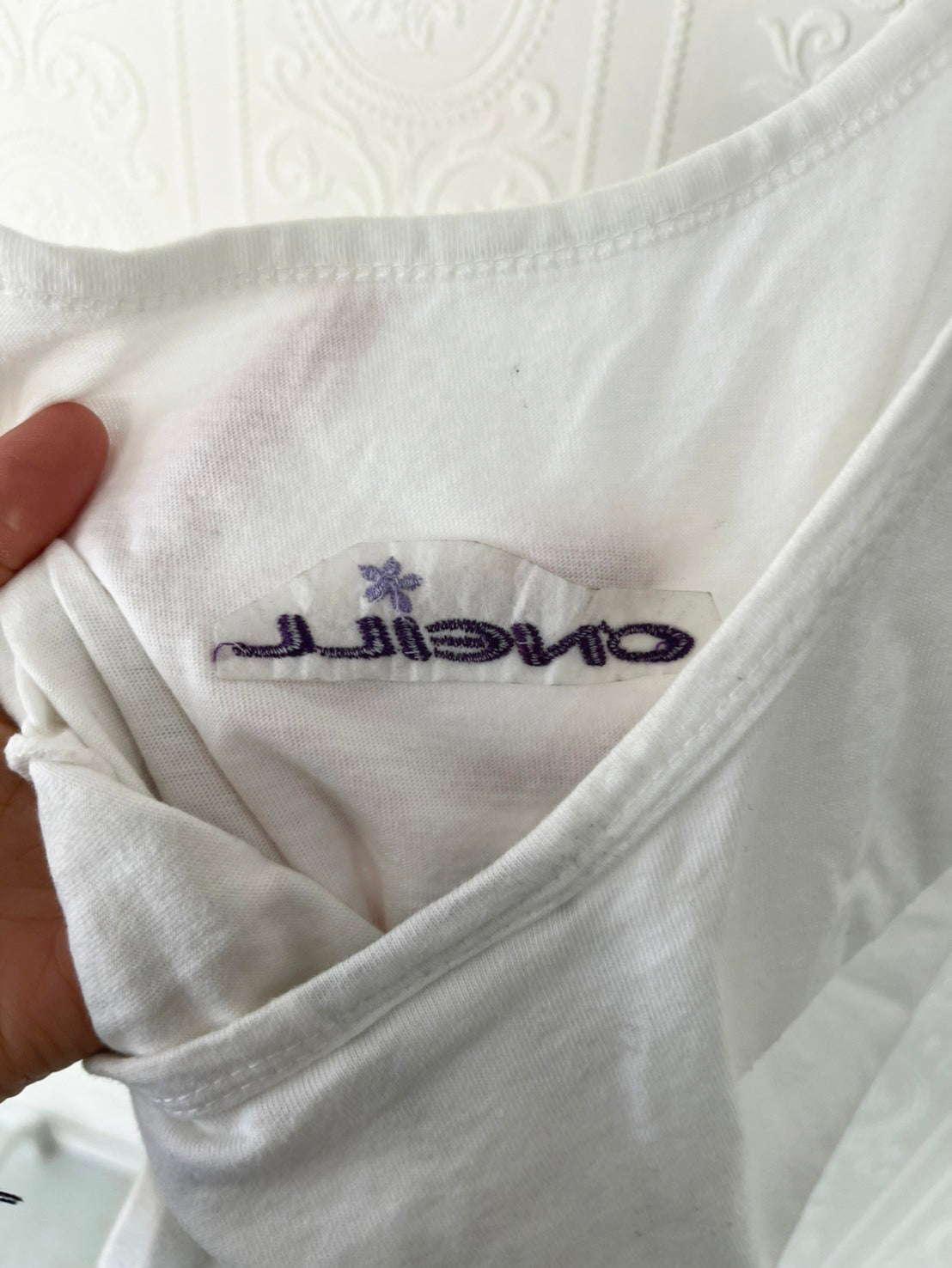 【O'Neill】 90's O'Neill Cotton mini Dress Made in USA white (size S)