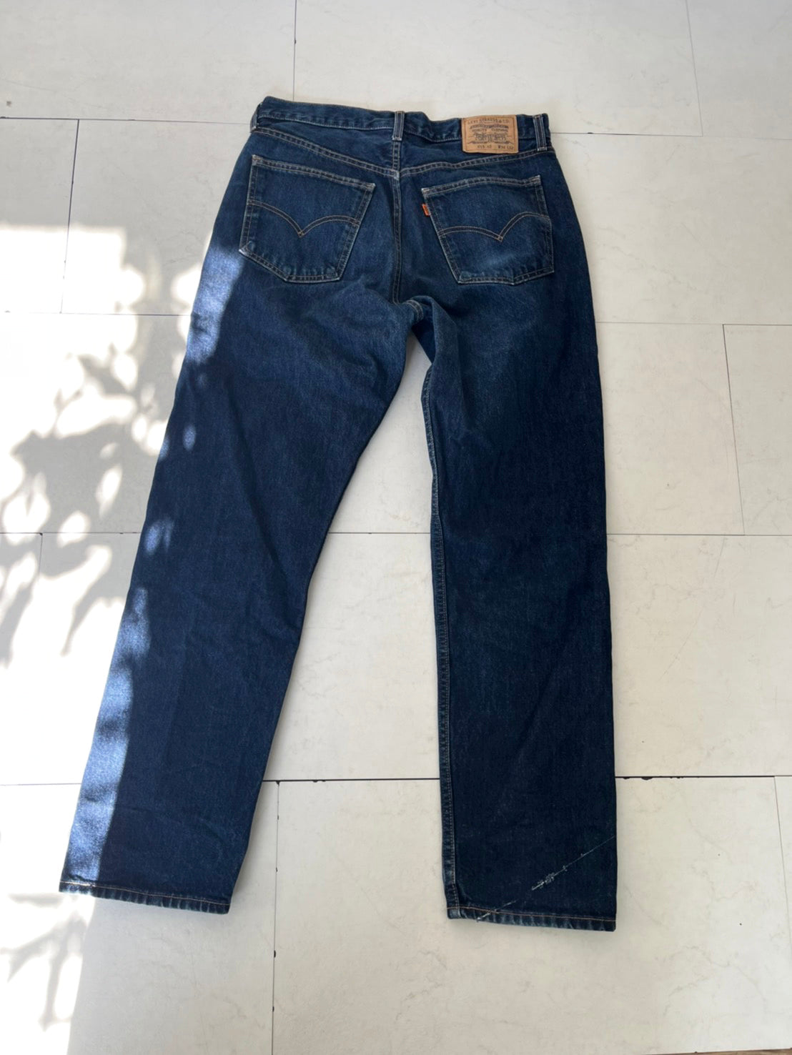 【商品名】EURO Levis 615 ユーロリーバイス ワイドテーパード デニム 濃紺 (W36 L32)