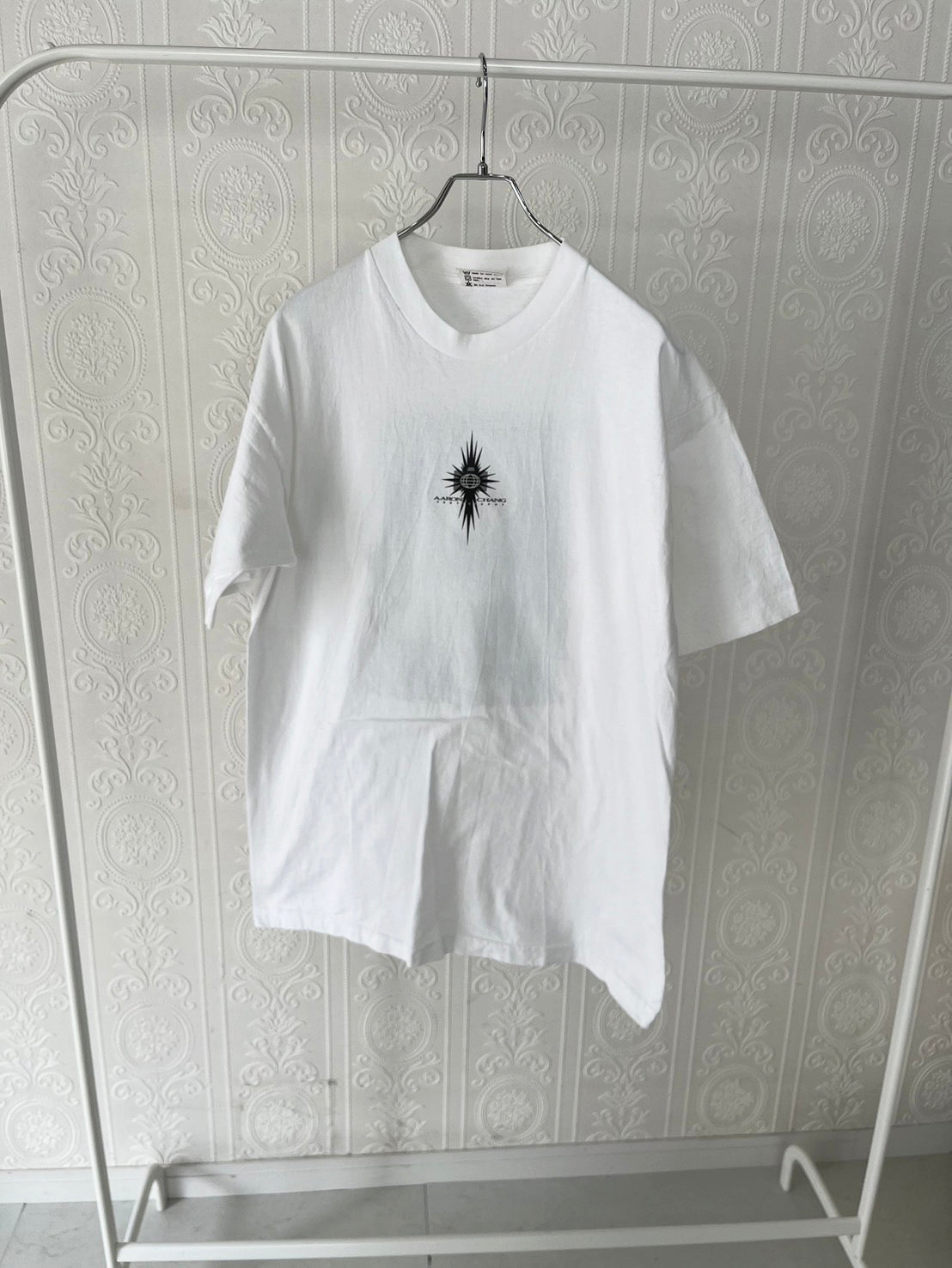 【vintage】90's Aaron Chang Body Board Photo Graphic T-shirt Made in USA(men's L)