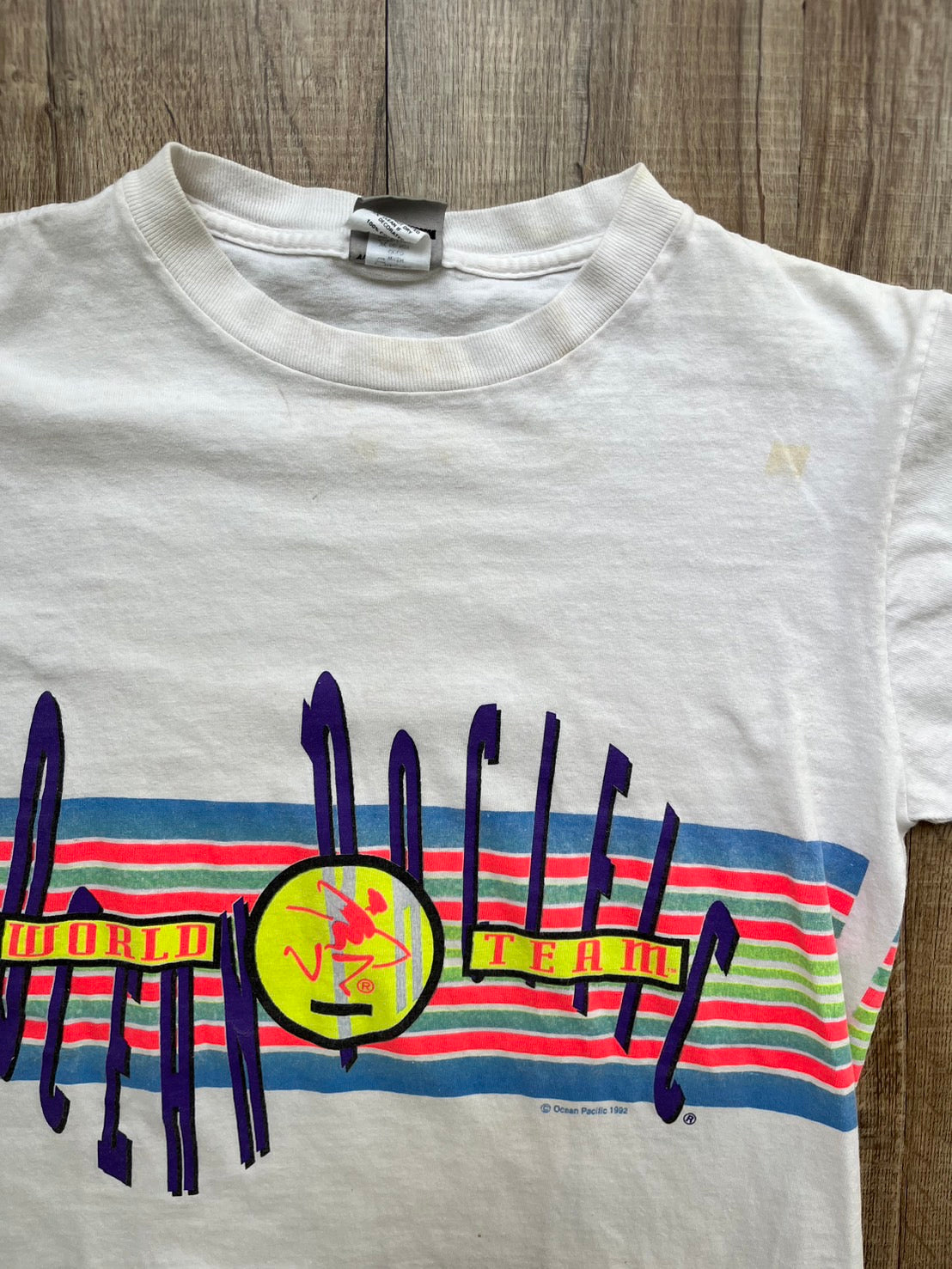 【Ocean Pacific】90's Ocean Pacific Surf Skate T-shirt (women's L)