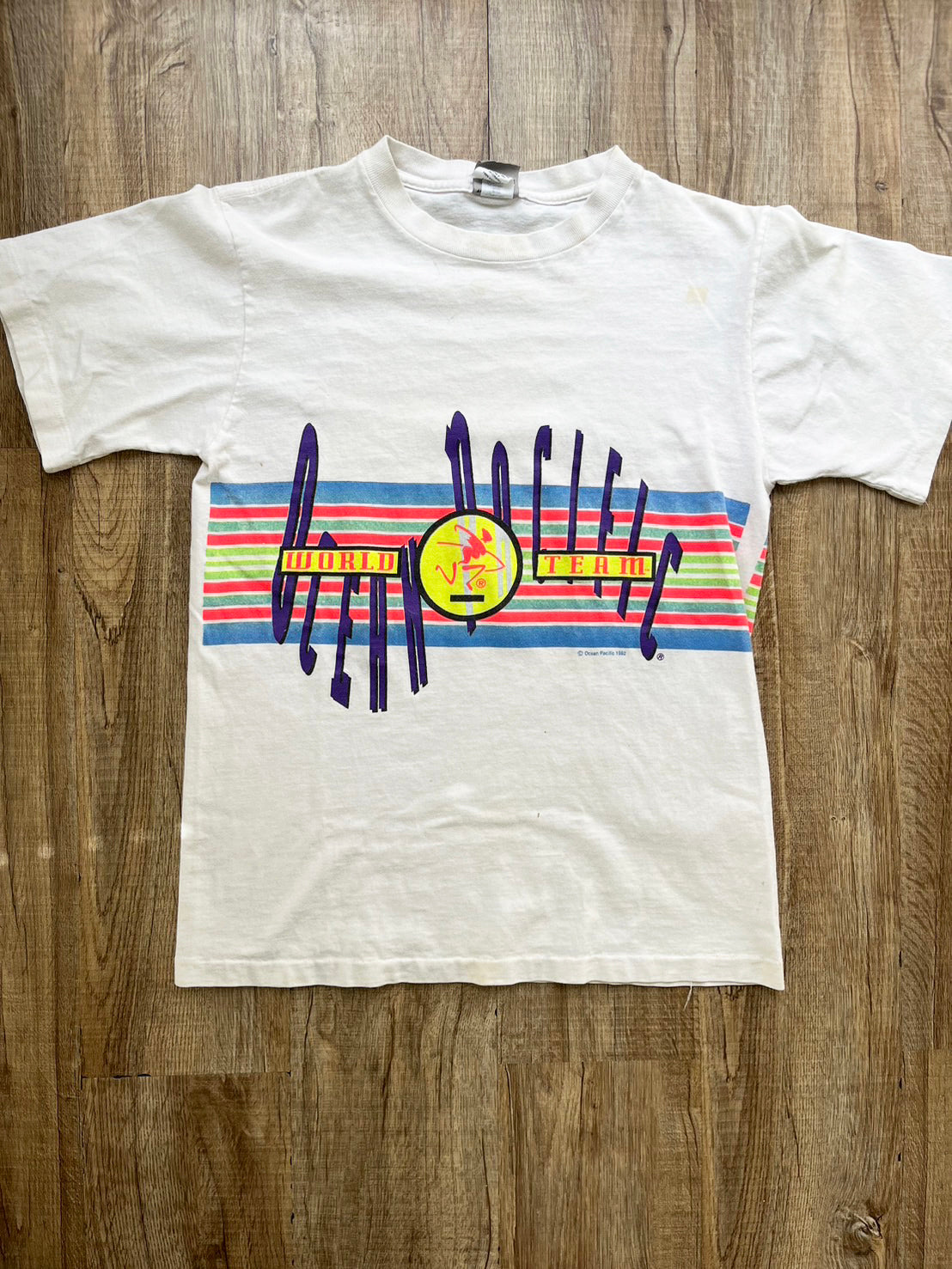 【Ocean Pacific】90's Ocean Pacific Surf Skate T-shirt (women's L)