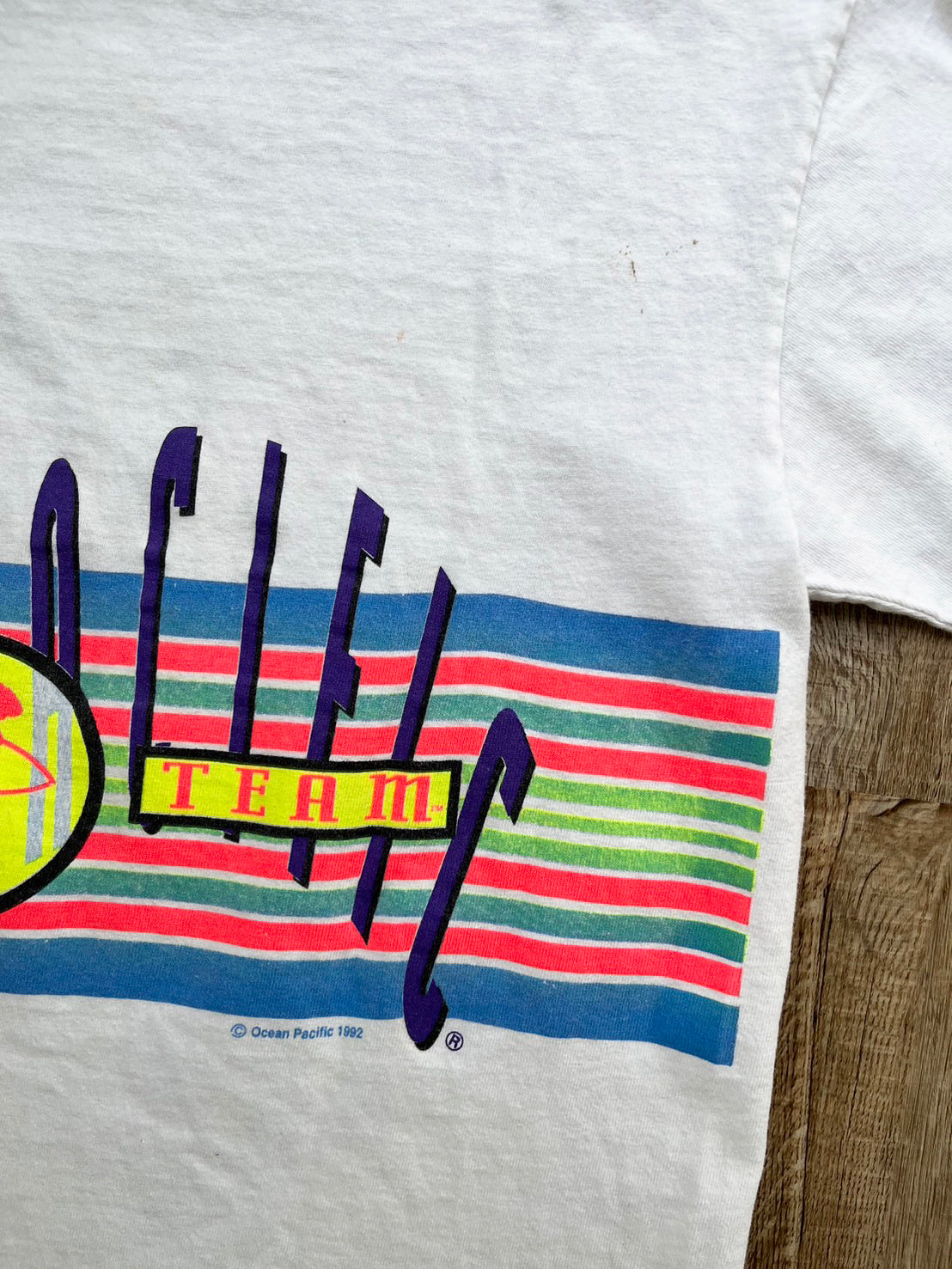 【Ocean Pacific】90's Ocean Pacific Surf Skate T-shirt (women's L)