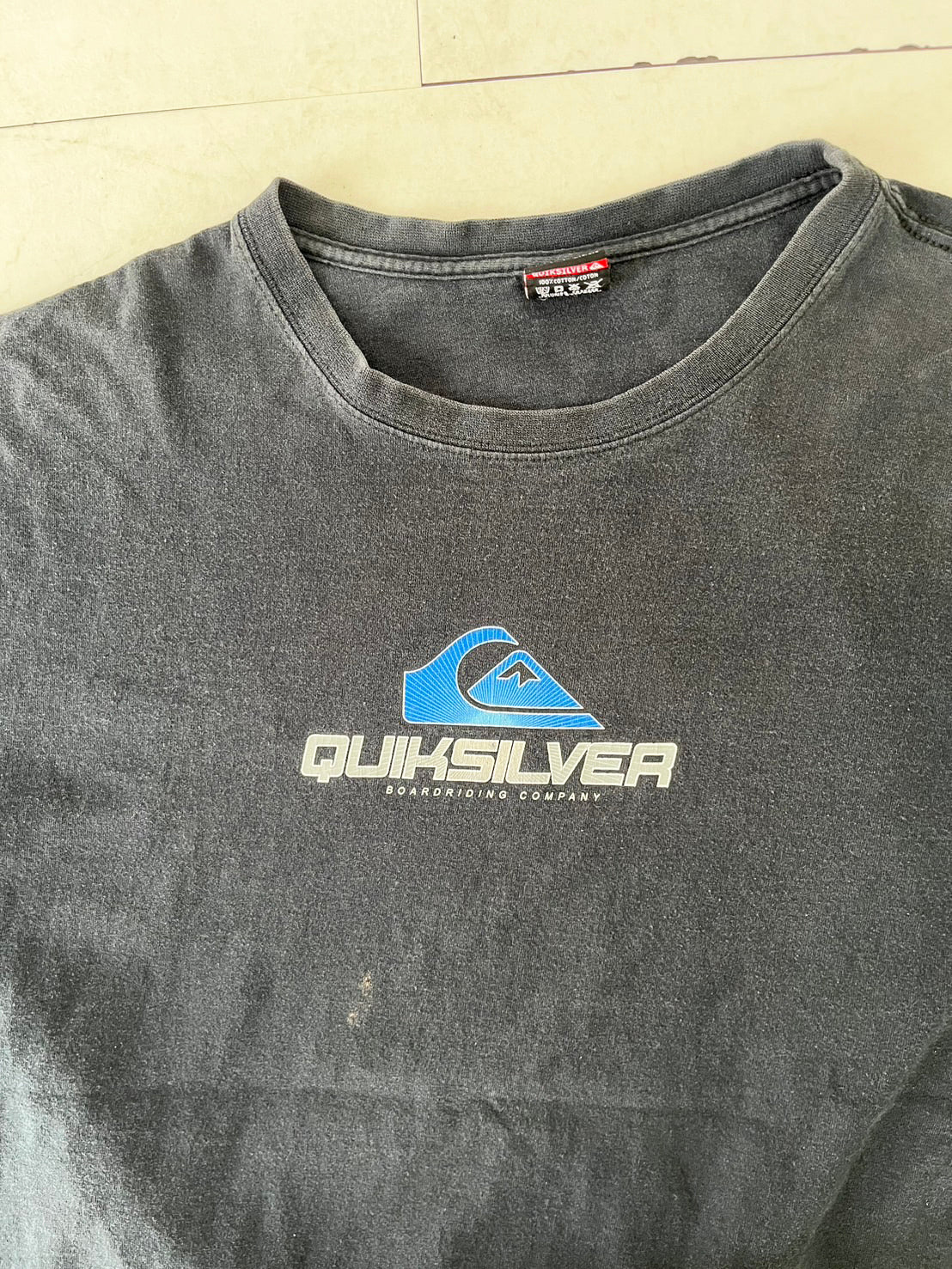 【QUIK SILVER】00's Quik silver Big Logo Surfskate T-shirt(men's XXL)