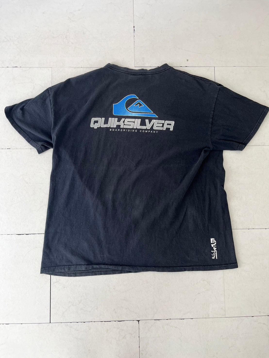【QUIK SILVER】00's Quik silver Big Logo Surfskate T-shirt(men's XXL)