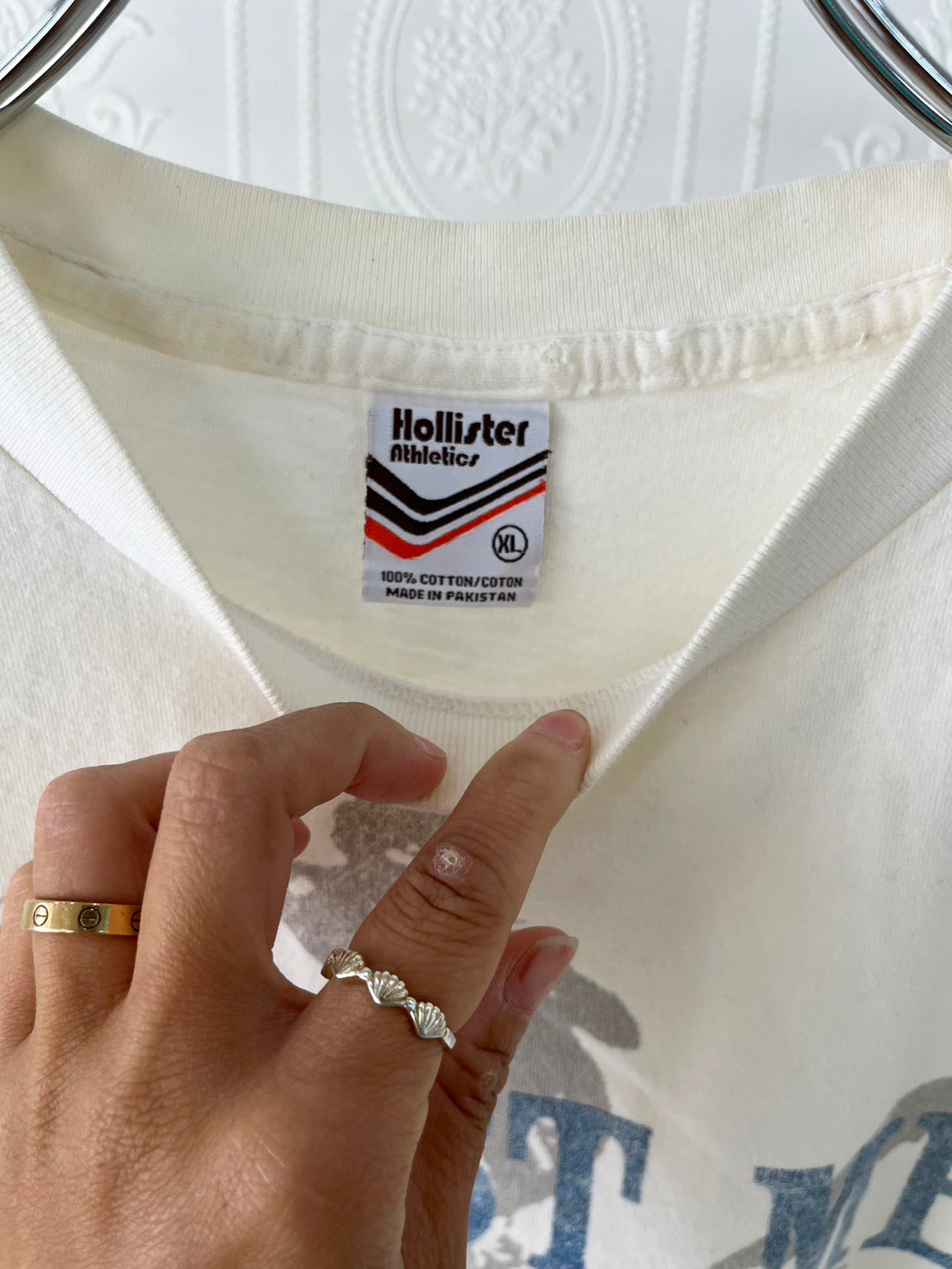【USED】00's Hollister Athletic Surf T-shirt (size:XL)