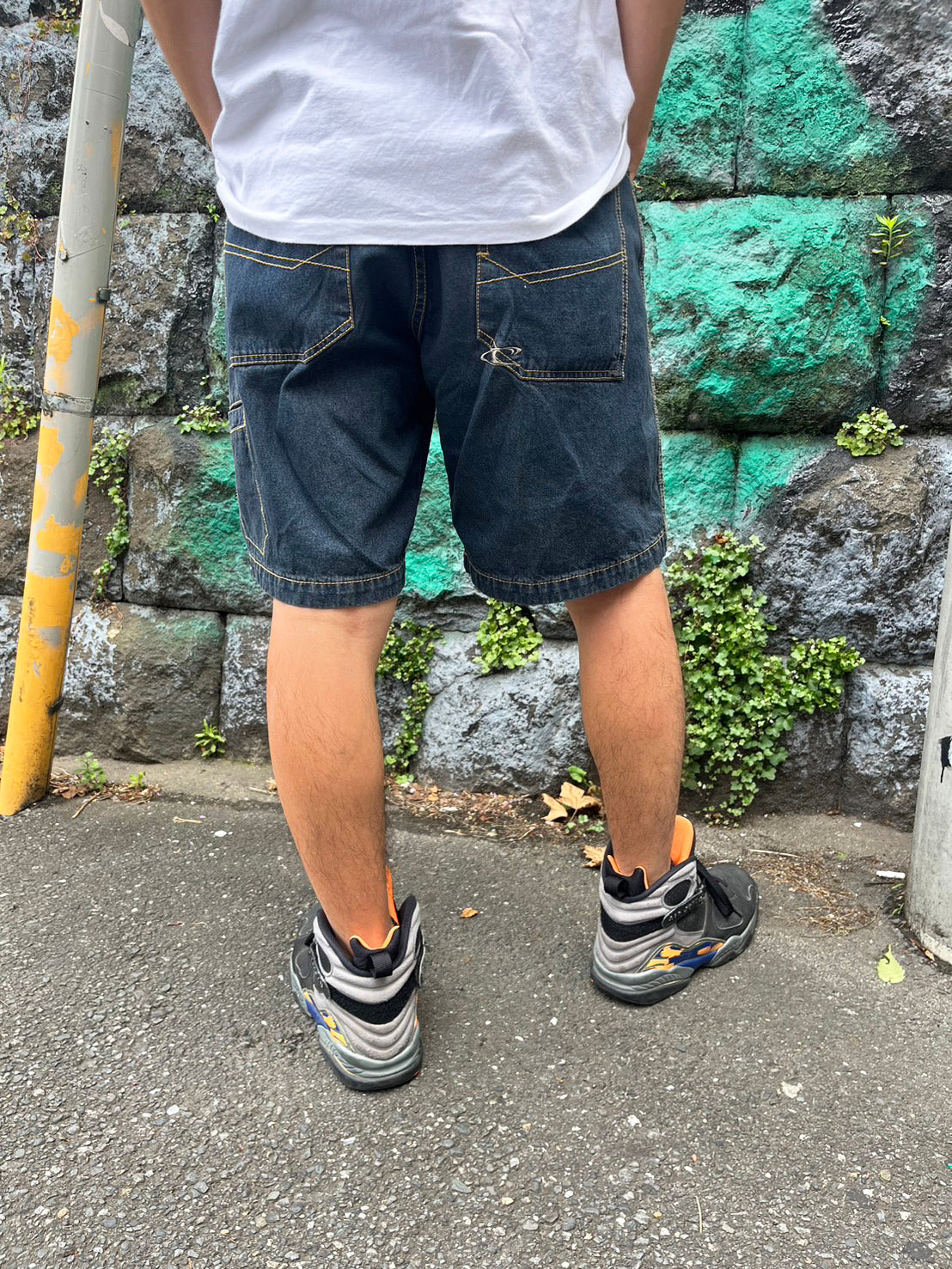 【Dead Stock onewash】 00's O'NEILL surf skate 50years dayone american dna pants (size:30inch)
