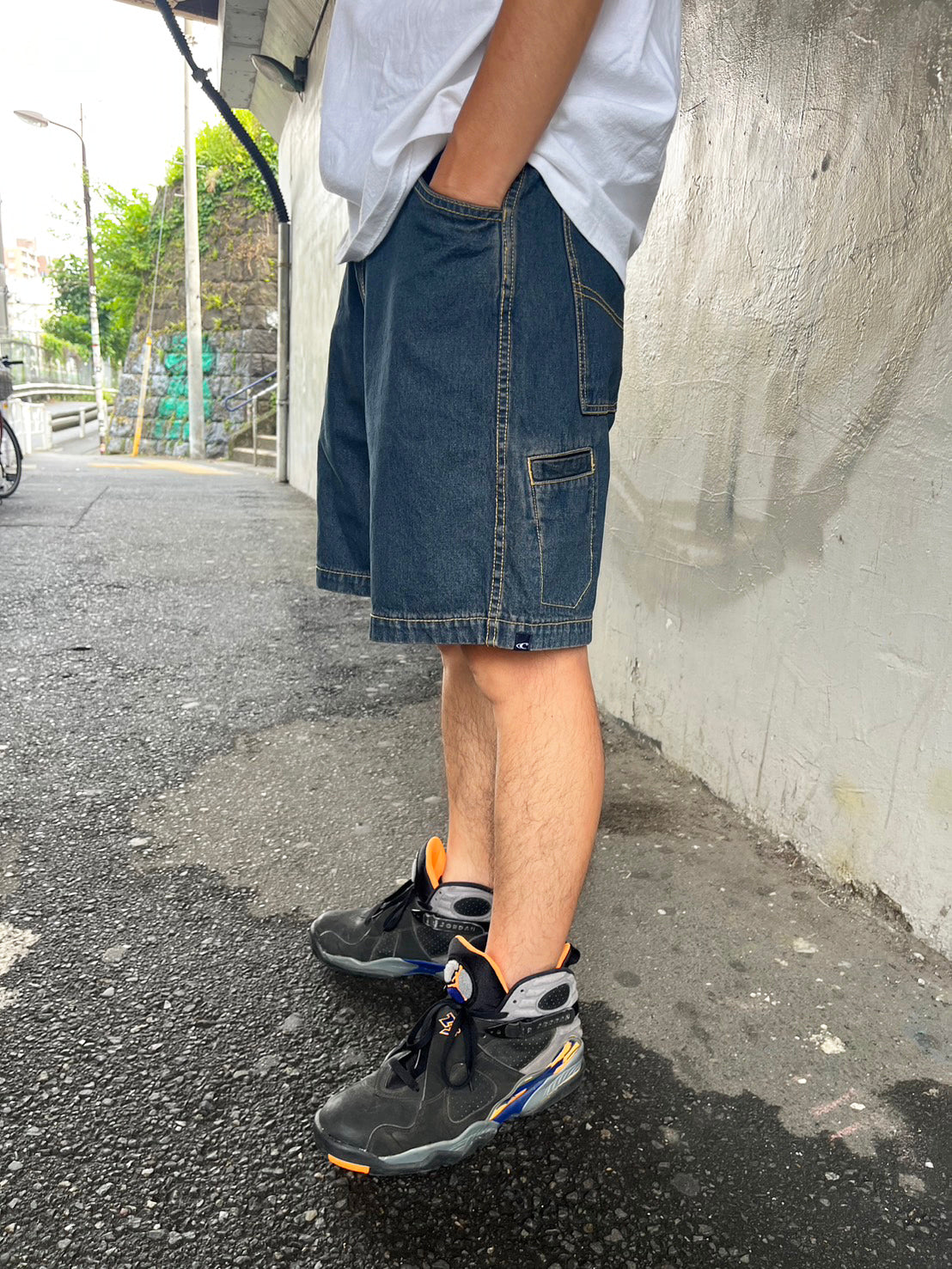 【Dead Stock onewash】 00's O'NEILL surf skate 50years dayone american dna pants (size:30inch)