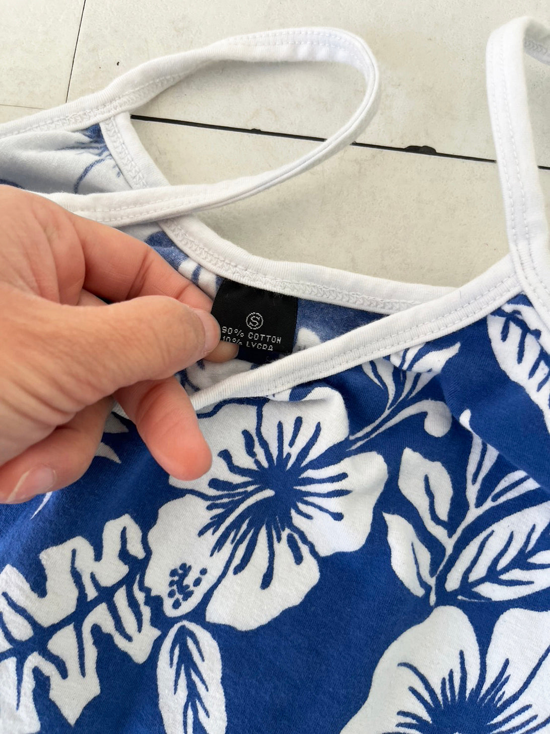 【Dead stock one wash】AGGRO PACIFIC HAWAII camisole and pants Blue